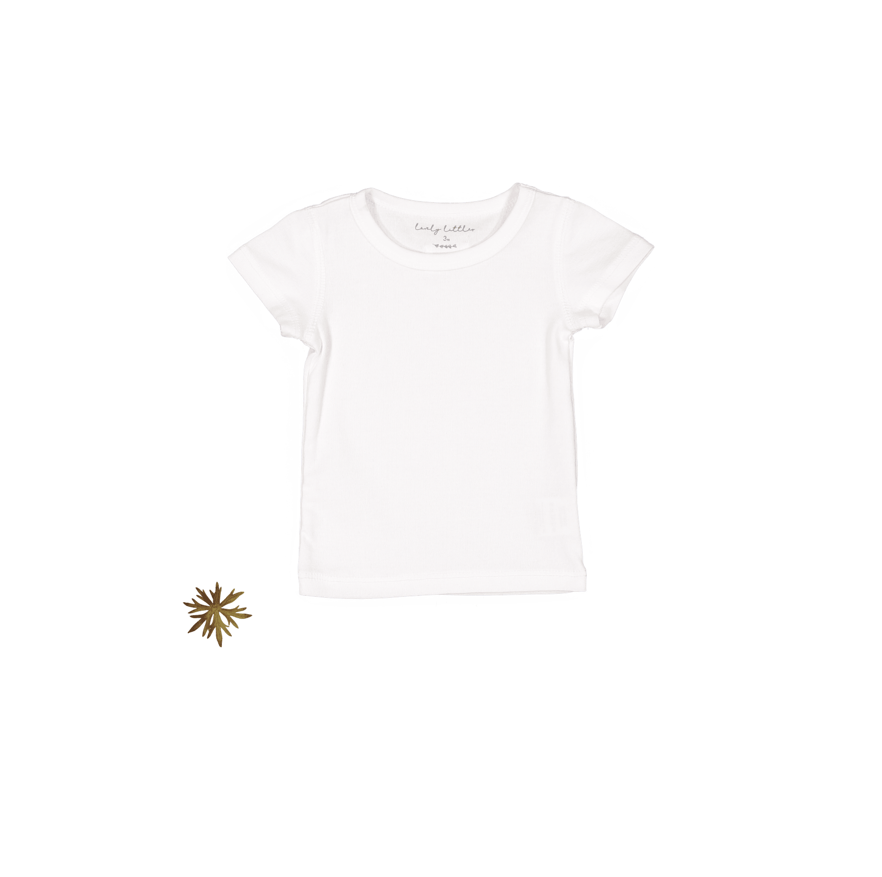 The Short Sleeve Tee - White Short Sleeve Tee Lovely Littles   