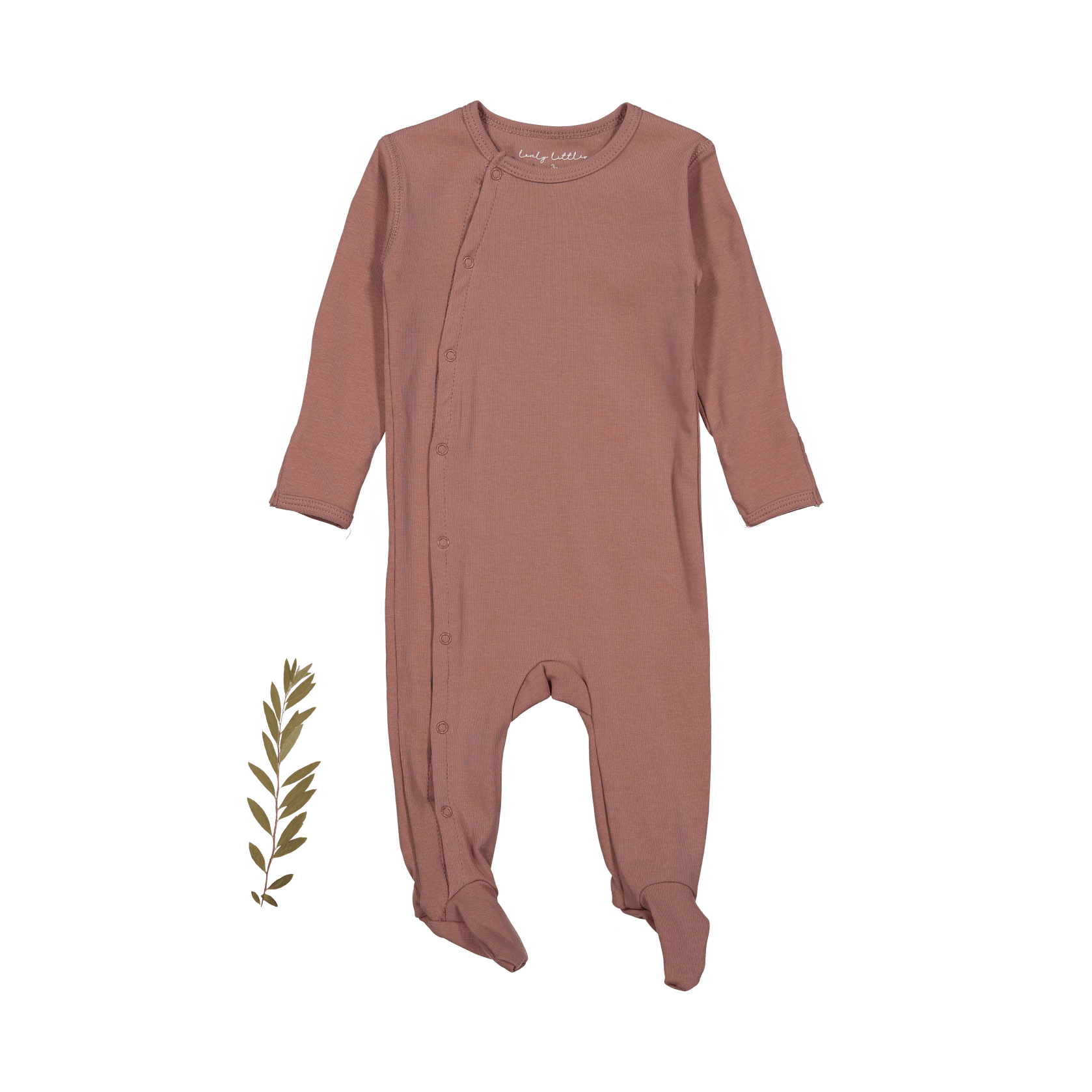 The Snap Romper - Rosewood Front Snap Romper Lovely Littles   