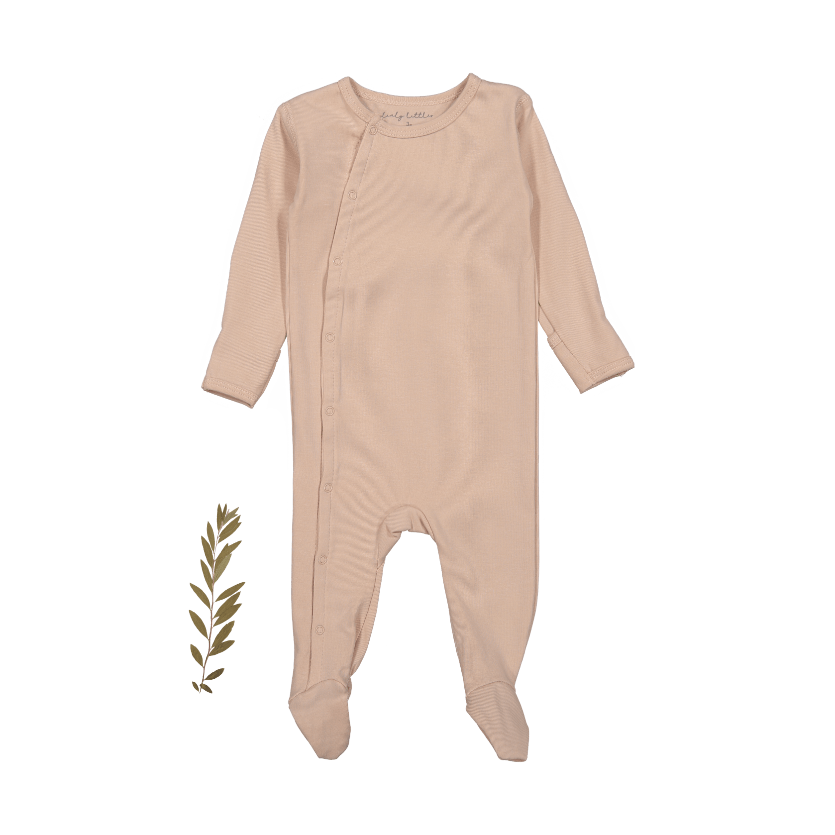 The Snap Romper - Blush Front Snap Romper Lovely Littles   