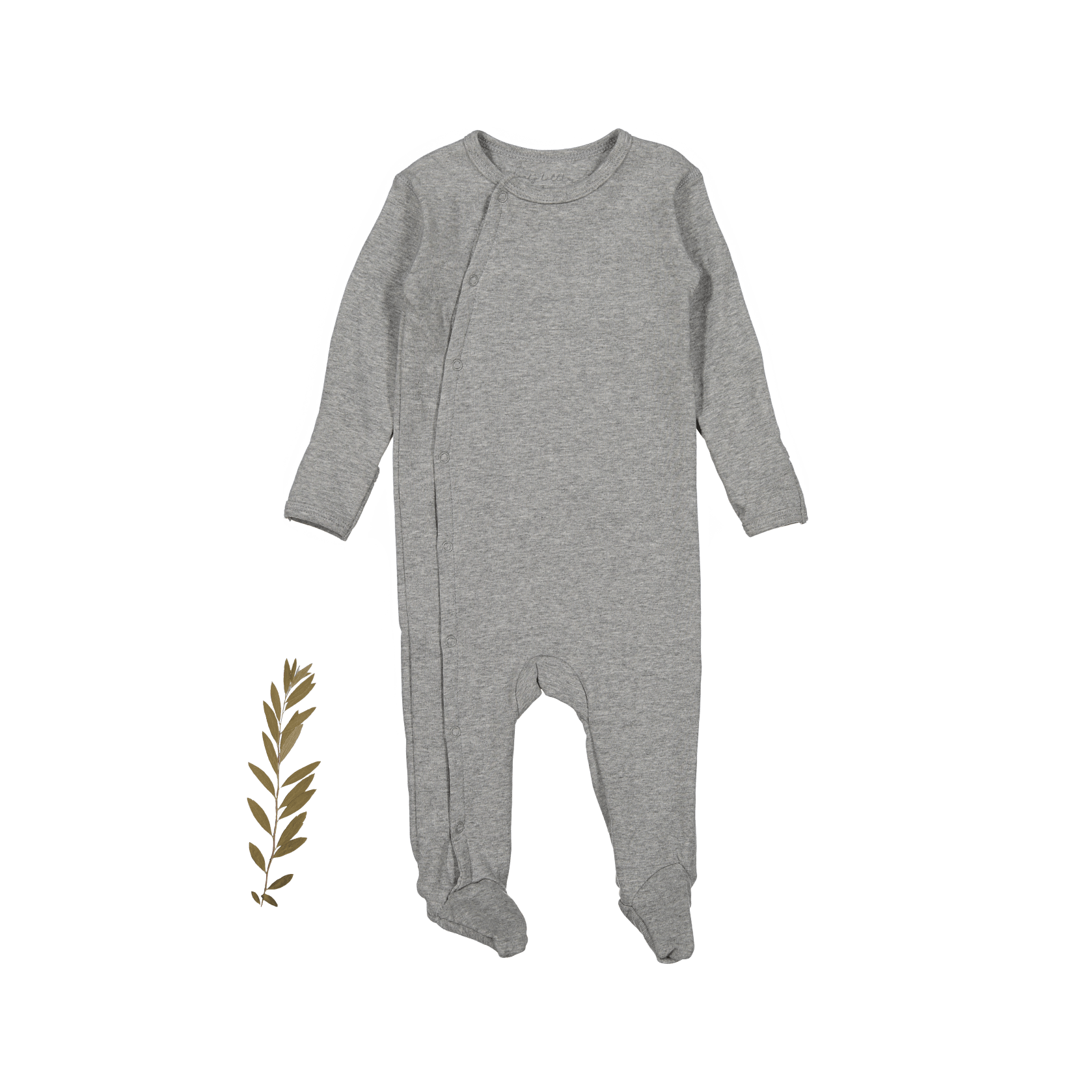 The Snap Romper - Heather Front Snap Romper Lovely Littles   