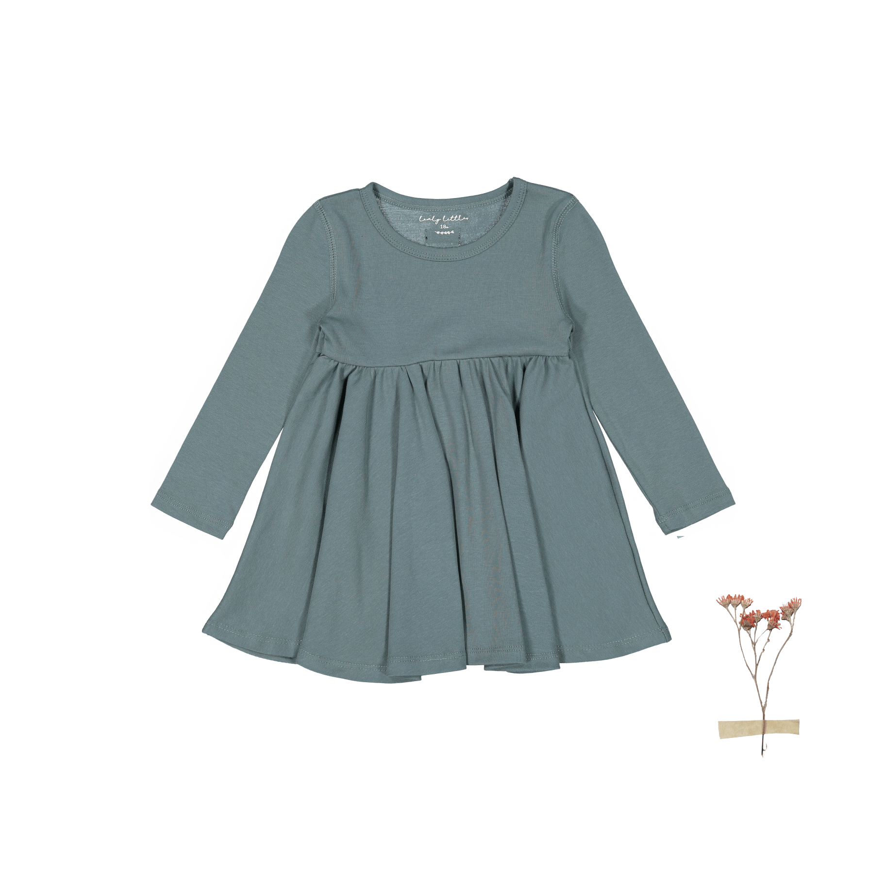 The Long Sleeve Dress - Fern