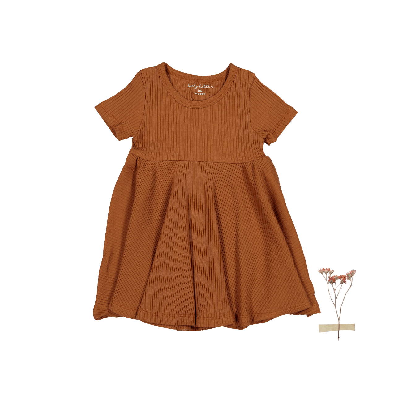 The Short Sleeve Dress - Caramel