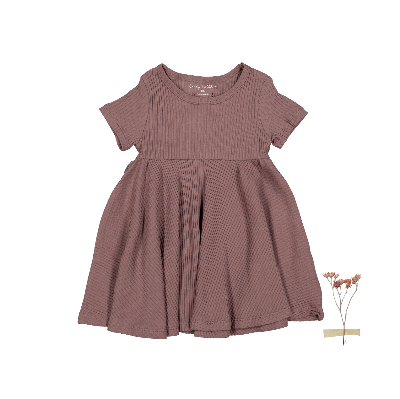 The Short Sleeve Dress - Mink