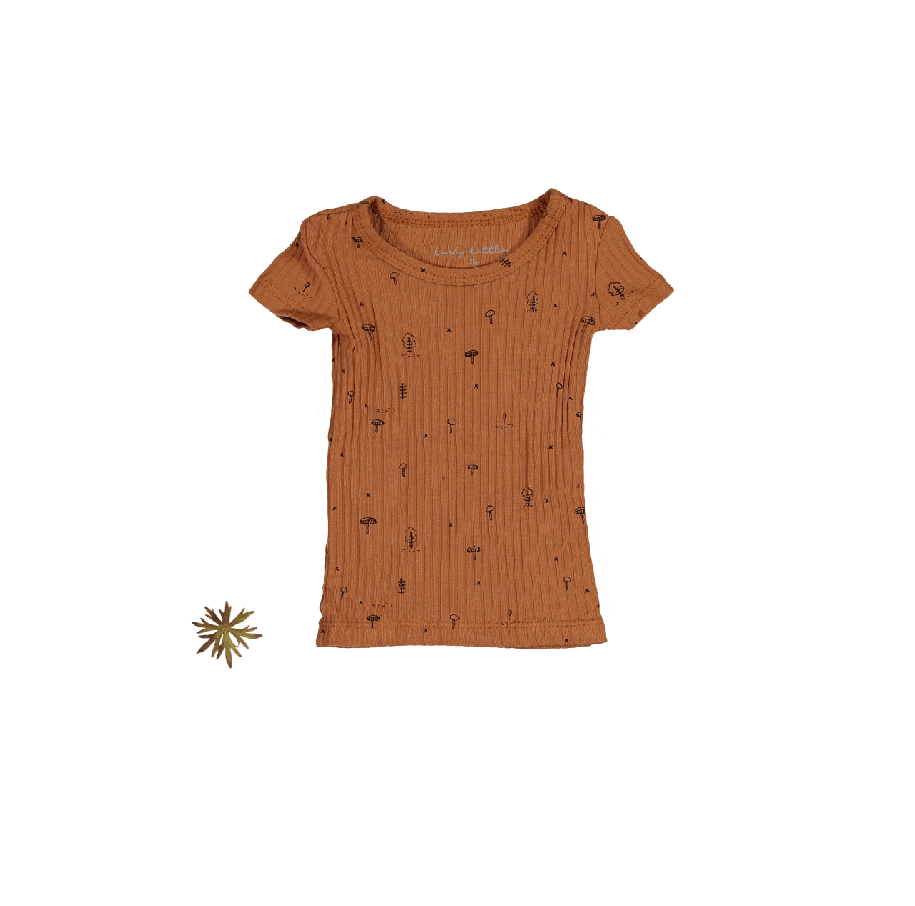 The Printed Short Sleeve Tee - Mushroom