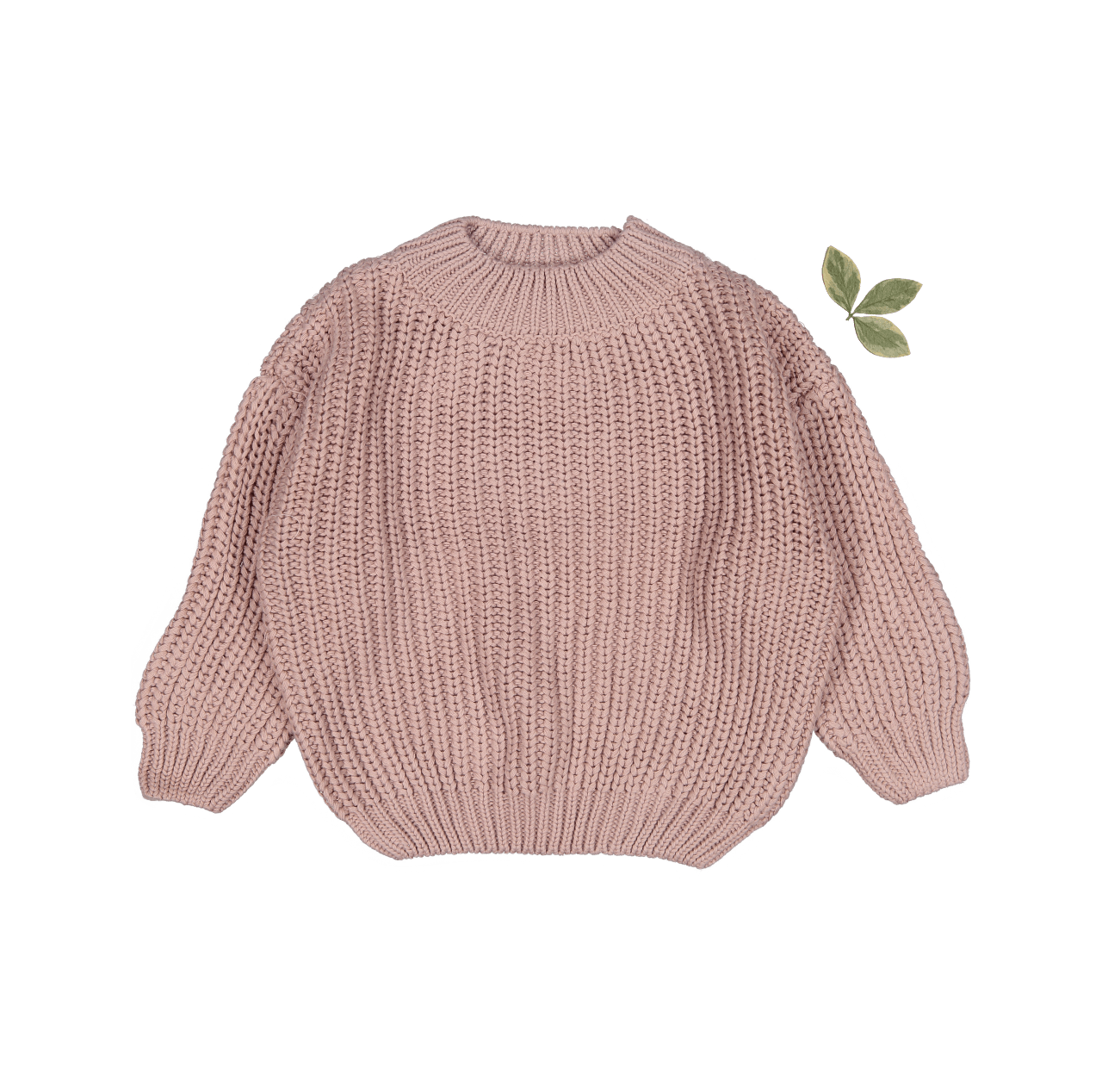 The Chunky Knit Sweater - Mauve Knit Sweater Lovely Littles   