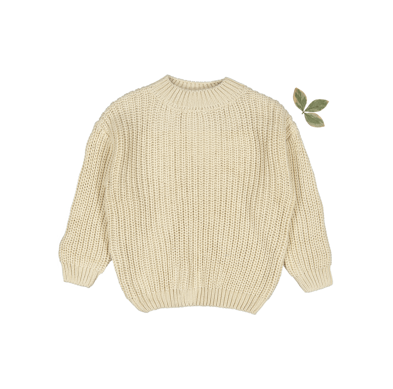 The Chunky Knit Sweater - Bone Knit Sweater Lovely Littles   