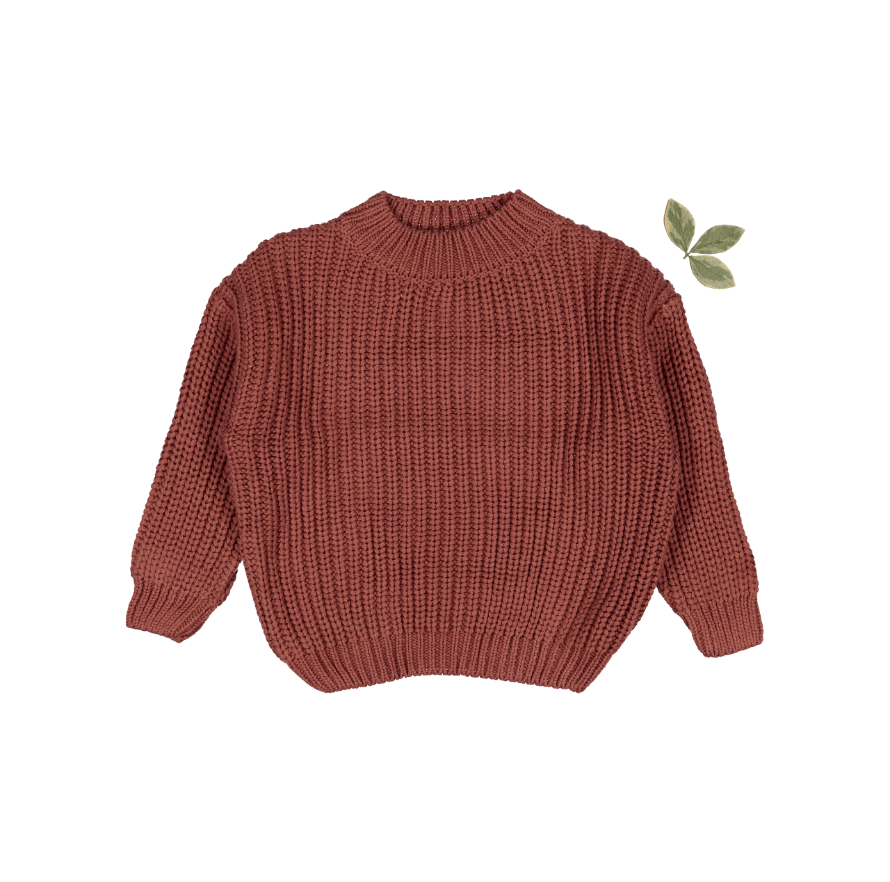 The Chunky Knit Sweater - Rosewood Knit Sweater Lovely Littles   