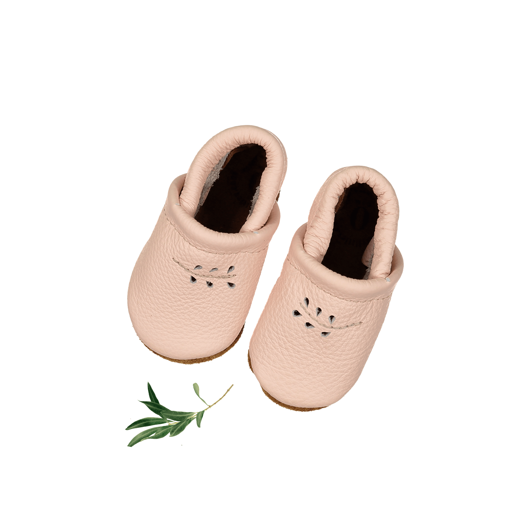 The Leather Mocc - Blush Shoes Lovely Littles   