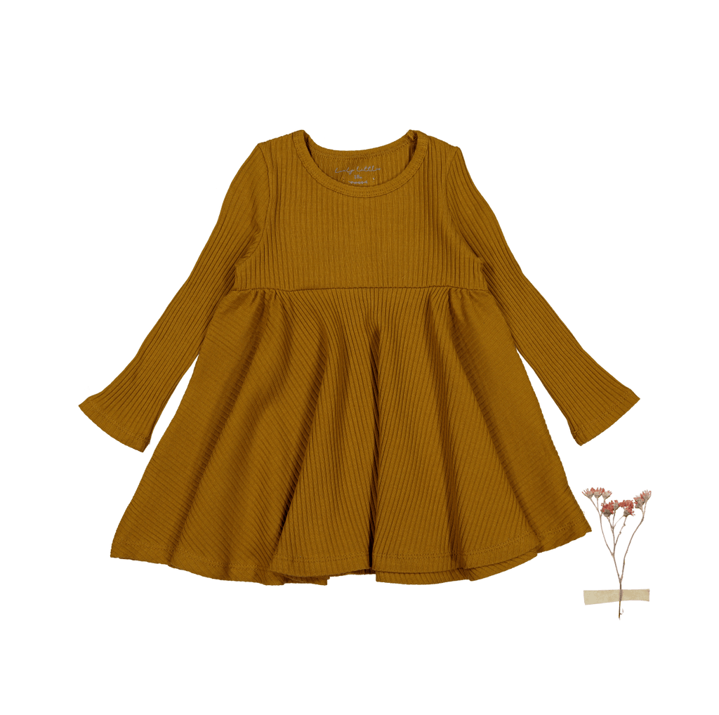 The Long Sleeve Dress - Cider Long Sleeve Dress Lovely Littles   