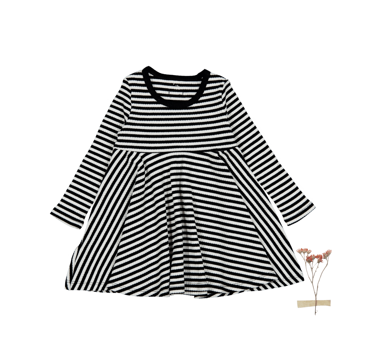 The Printed Long Sleeve Dress - Stripe Long Sleeve Dress Lovely Littles   