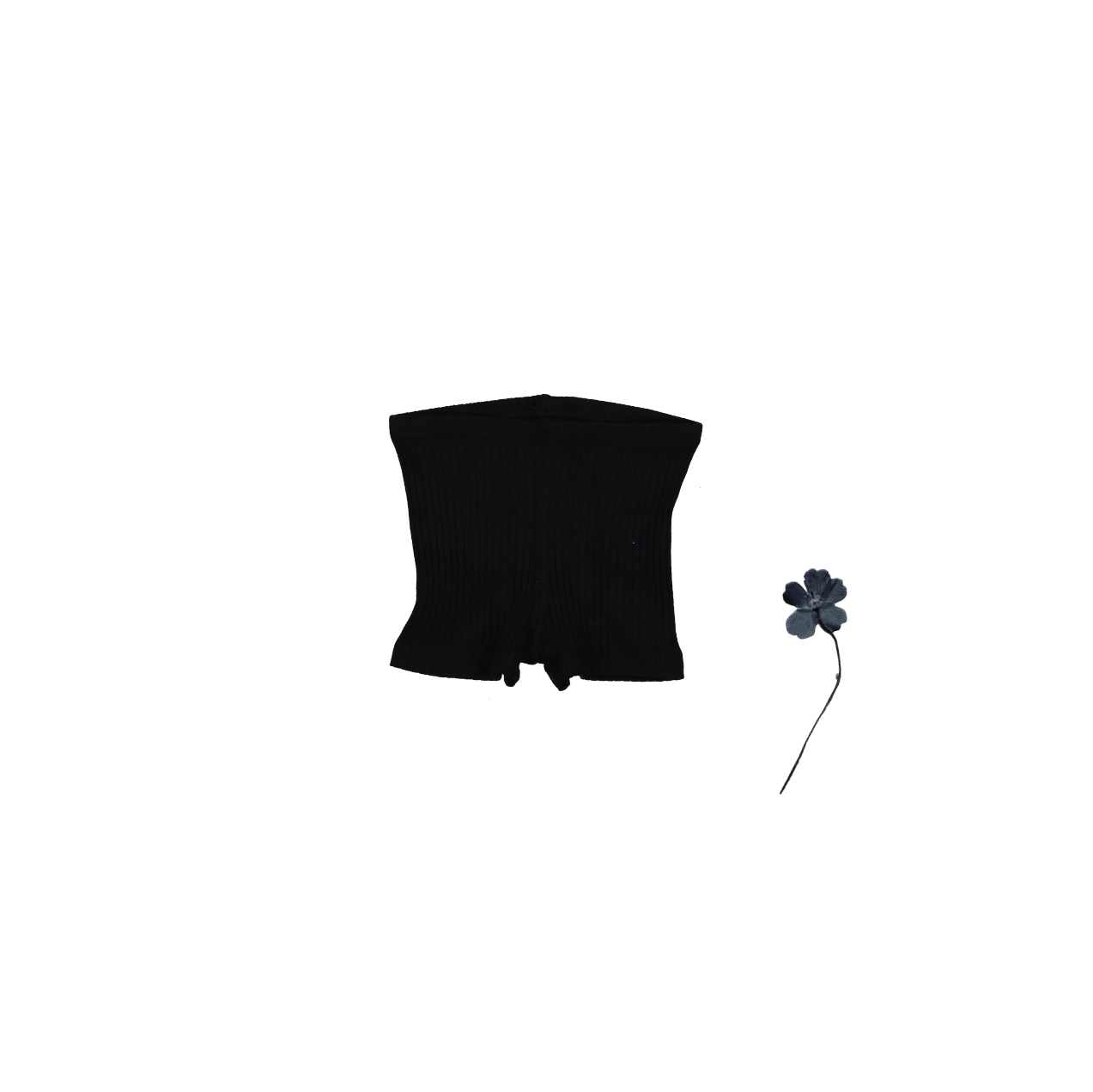 The Short - Black Ribbed