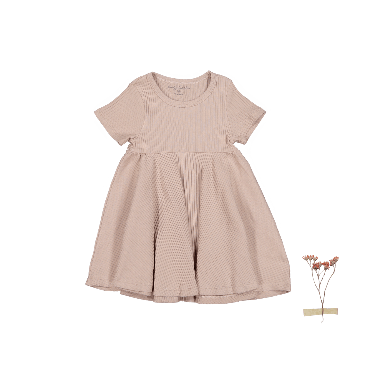 The Short Sleeve Dress - Mauve Short Sleeve Dress Lovely Littles   