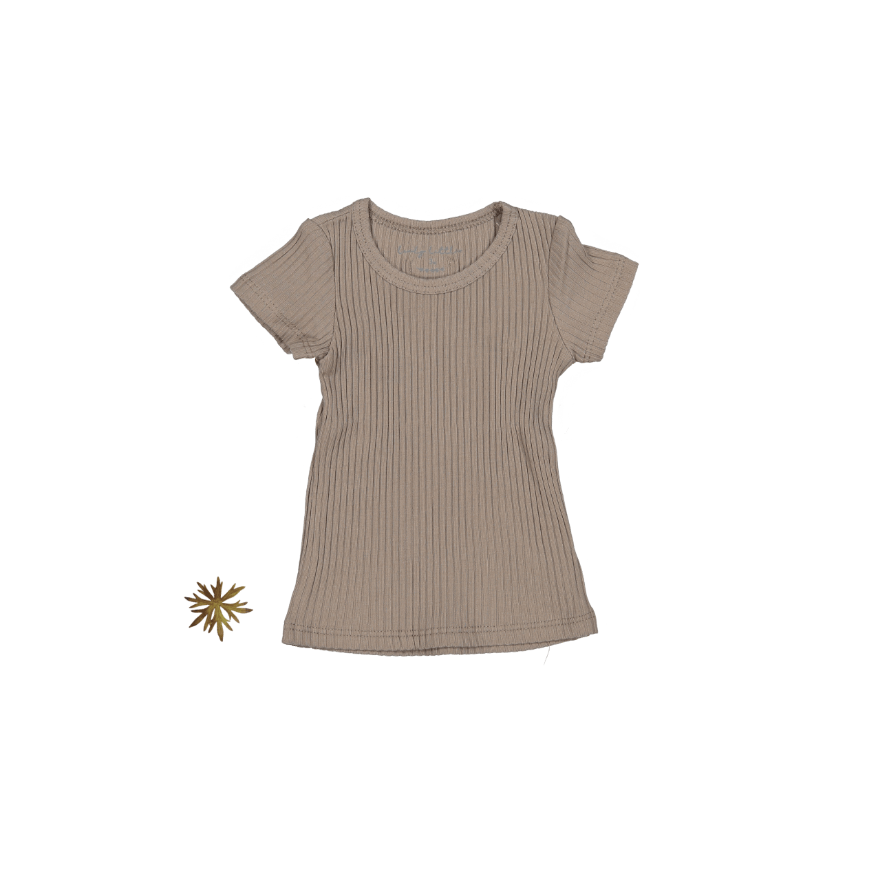 The Short Sleeve Tee - Taupe Short Sleeve Tee Lovely Littles   