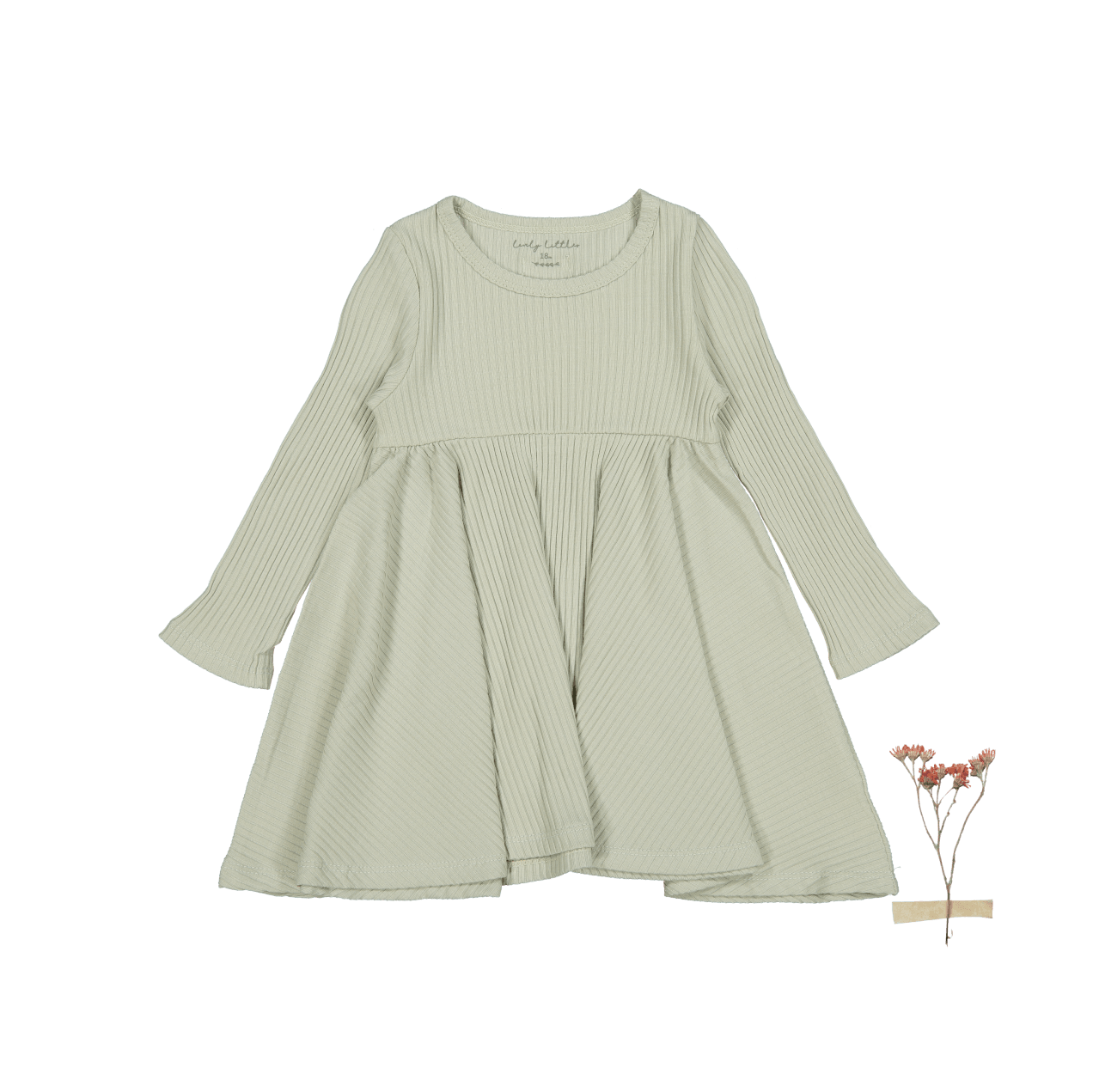 The Long Sleeve Dress - Mist Long Sleeve Dress Lovely Littles   