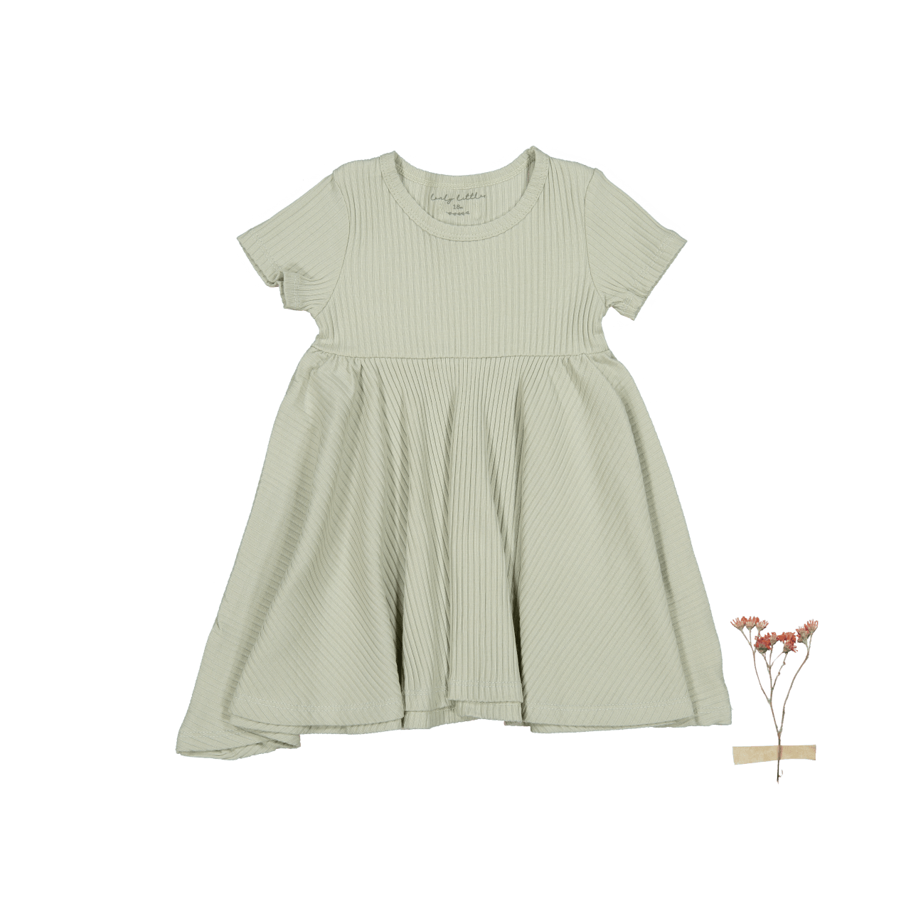 The Short Sleeve Dress - Mist Short Sleeve Dress Lovely Littles   