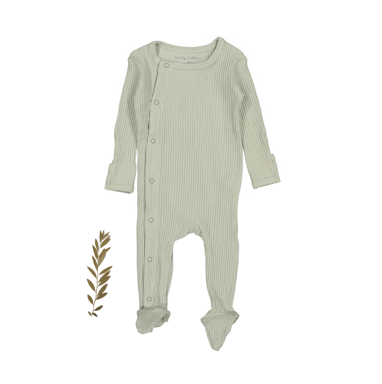 The Snap Romper - Mist Front Snap Romper Lovely Littles   