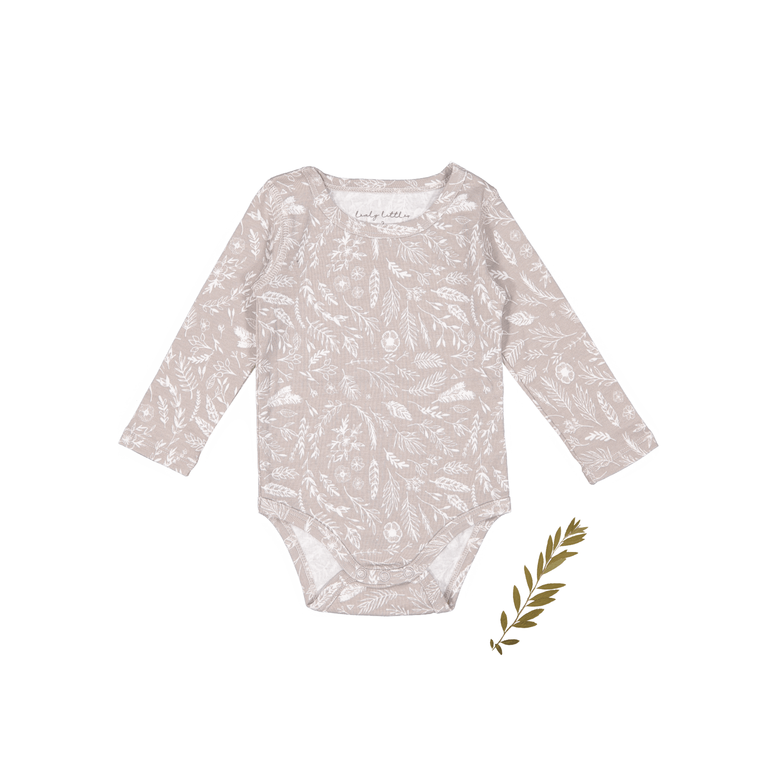 The Printed Long Sleeve Onesie - Signature Long Sleeve Onesie Lovely Littles   