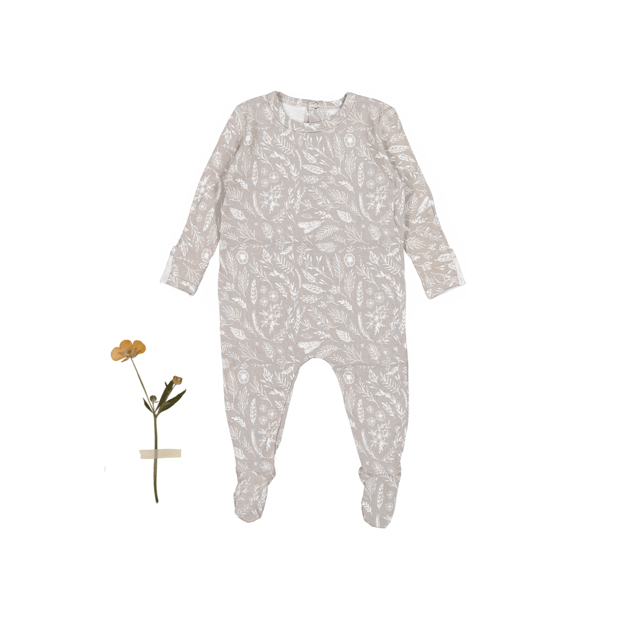 The Printed Romper - Signature Back Snap Romper Lovely Littles   