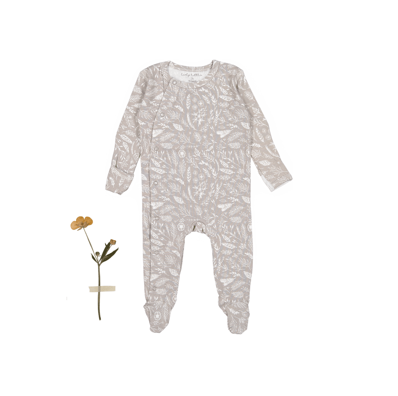 The Printed Snap Romper - Signature Front Snap Romper Lovely Littles   