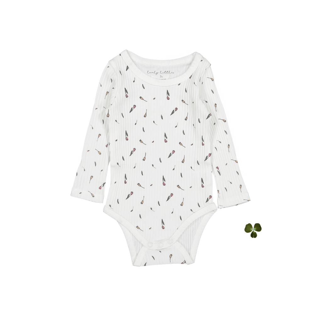 The Printed Long Sleeve Onesie - Tulip Long Sleeve Onesie Lovely Littles   