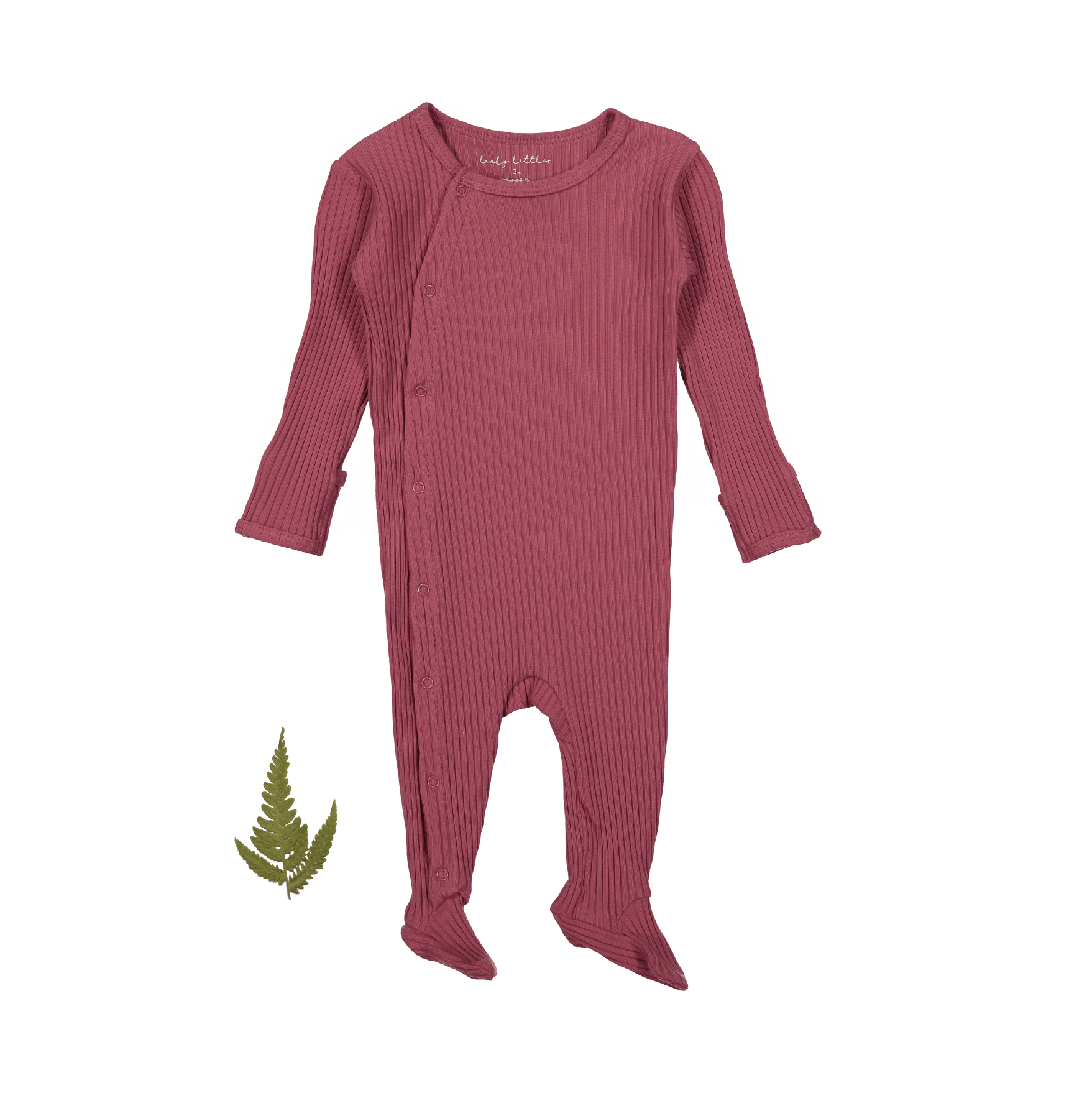 The Snap Romper - Raspberry Front Snap Romper Lovely Littles   