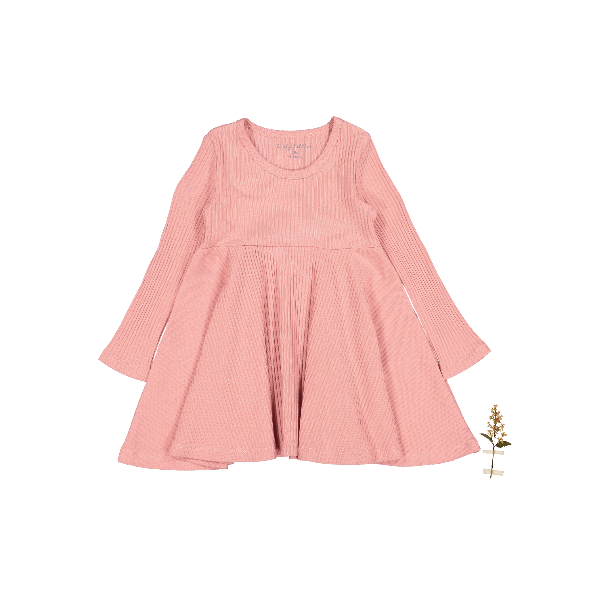 The Long Sleeve Dress - Rose Long Sleeve Dress Lovely Littles   