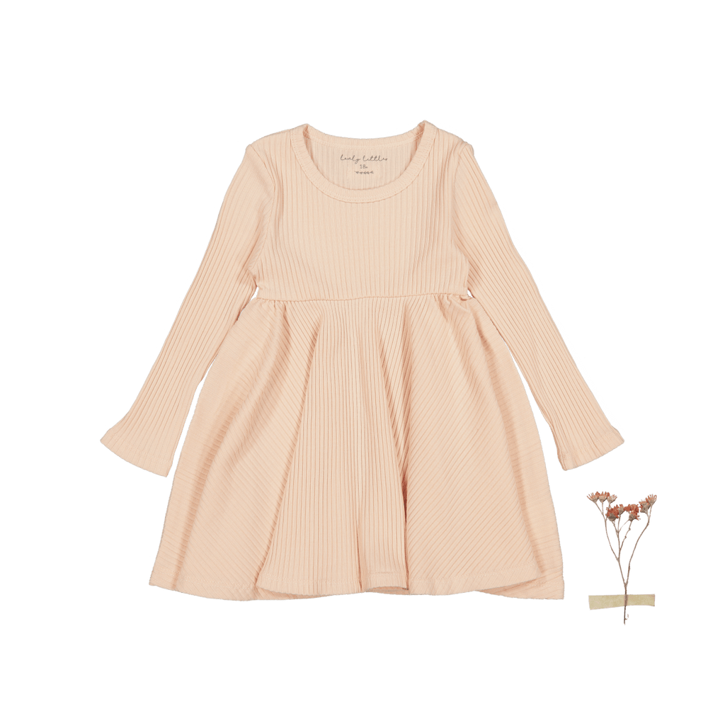 The Long Sleeve Dress - Powder Long Sleeve Dress Lovely Littles   