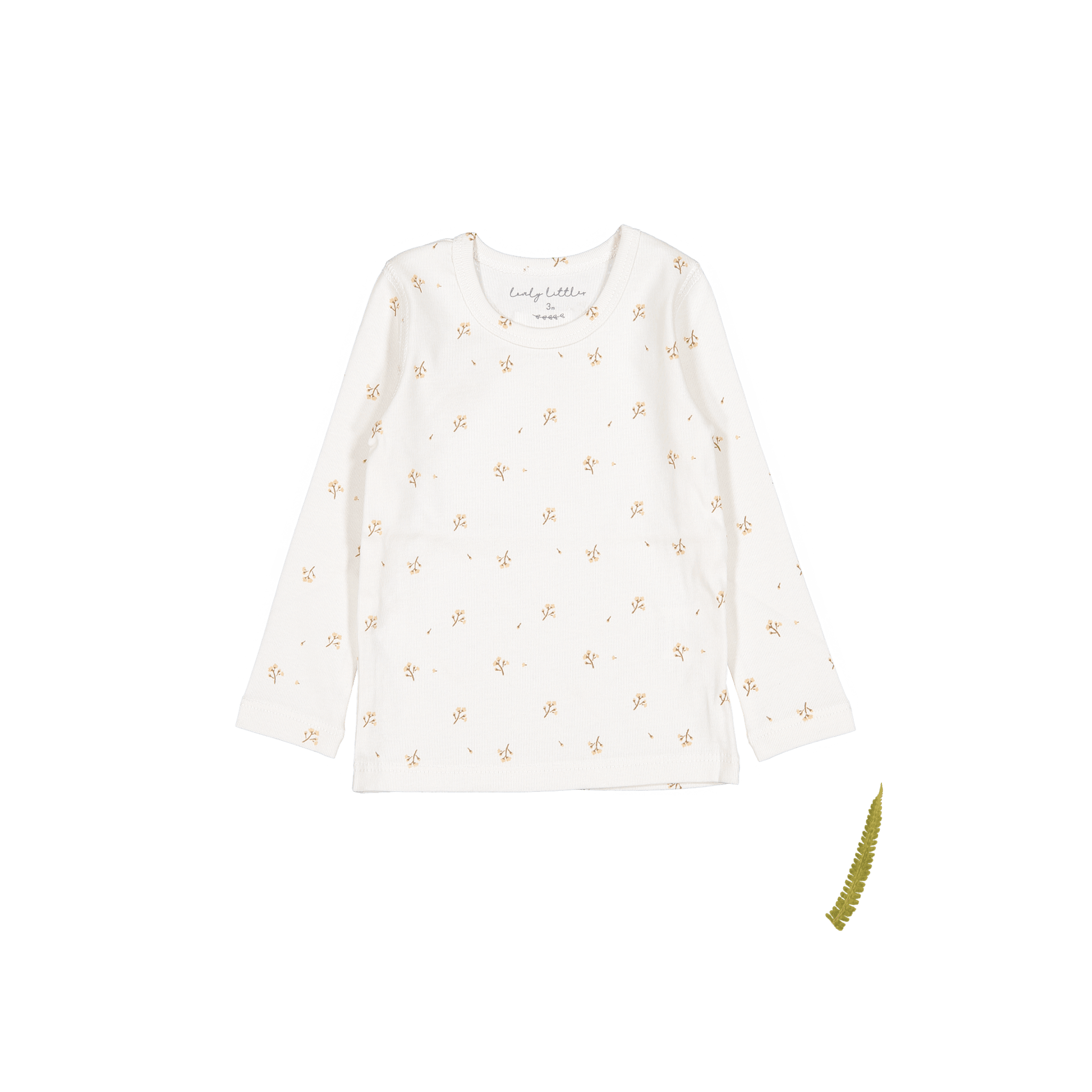 The Printed Long Sleeve Tee - Tan Blossom Long Sleeve Tee Lovely Littles   