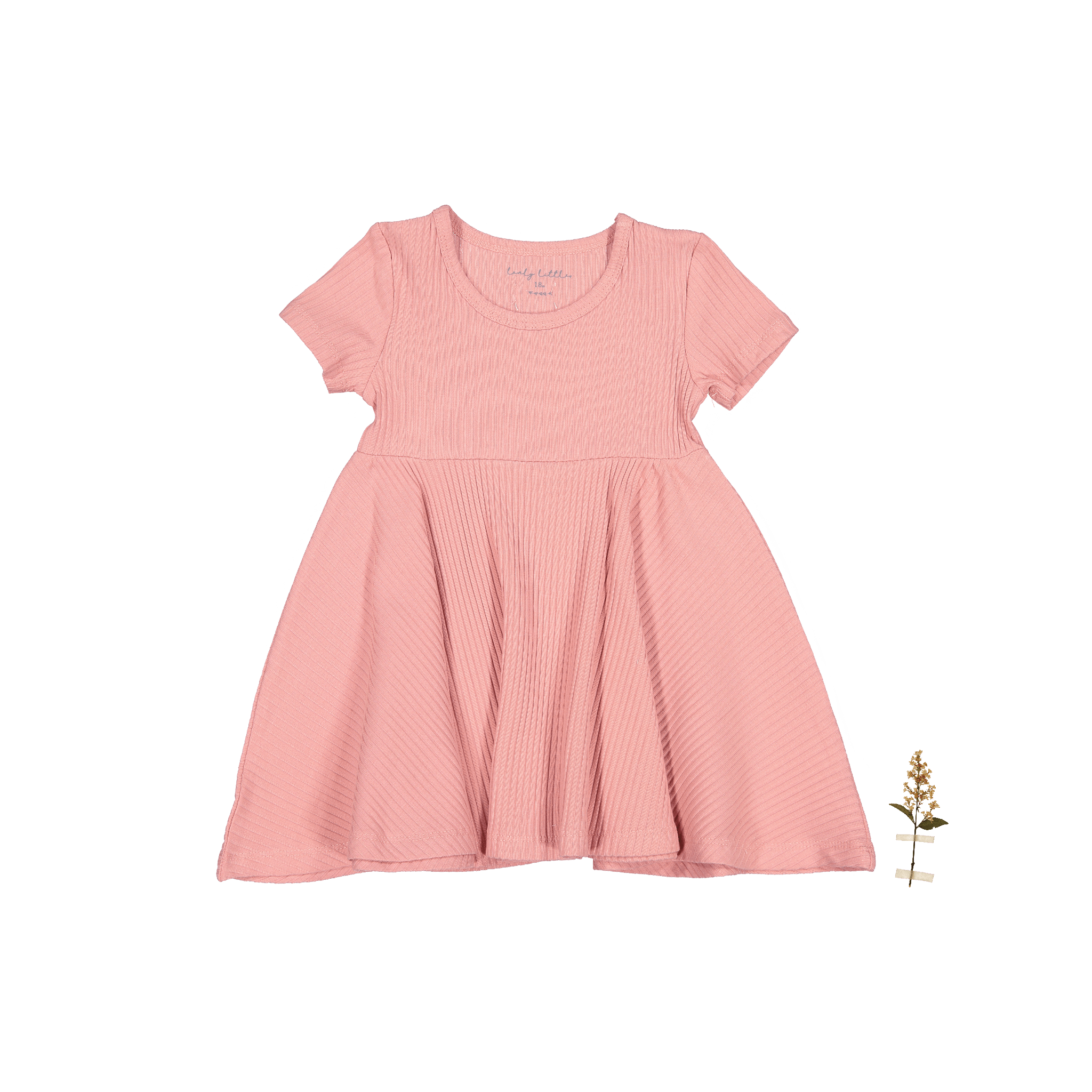 The Short Sleeve Dress - Rose Short Sleeve Dress Lovely Littles   