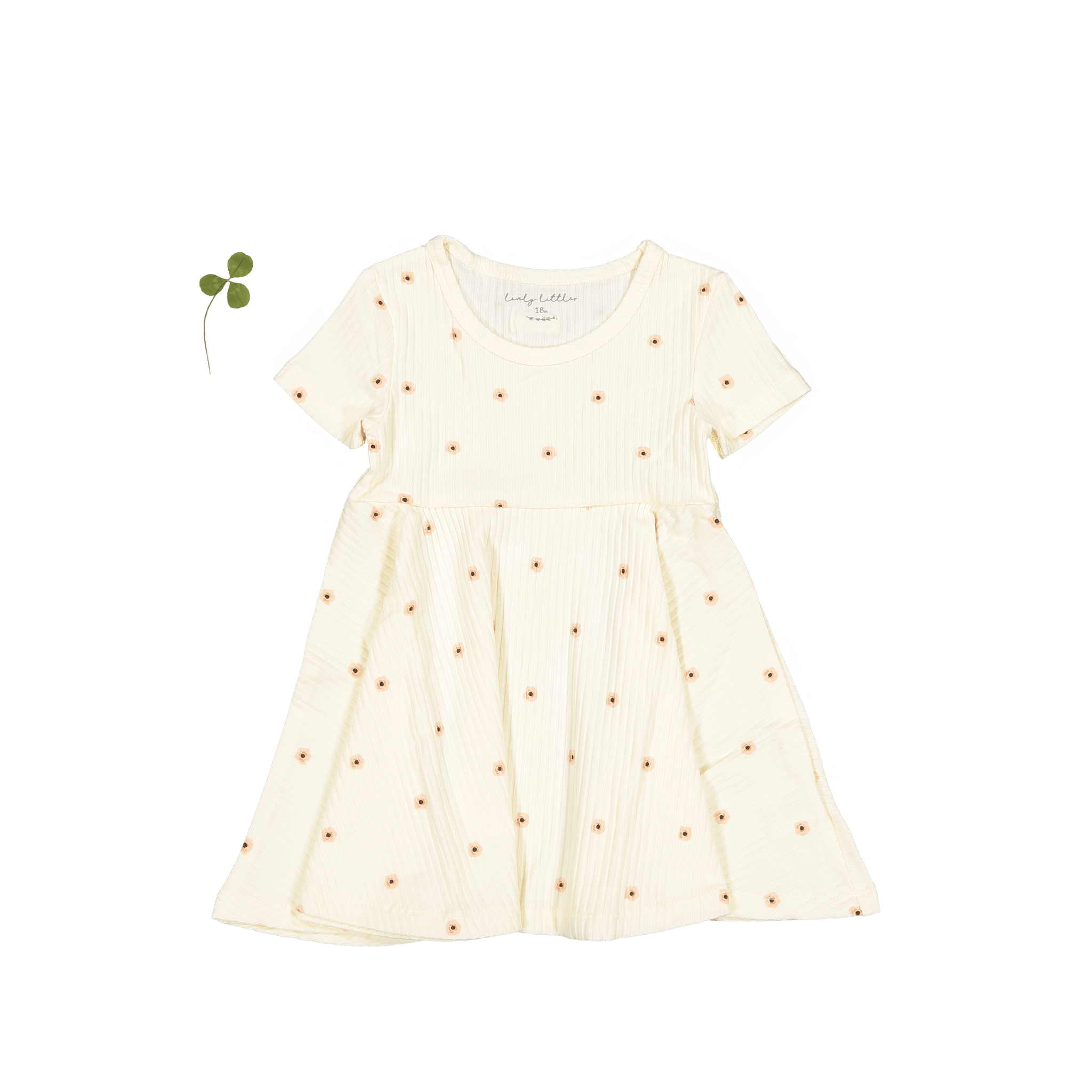 The Printed Short Sleeve Dress - Butter Flower Short Sleeve Dress Lovely Littles   