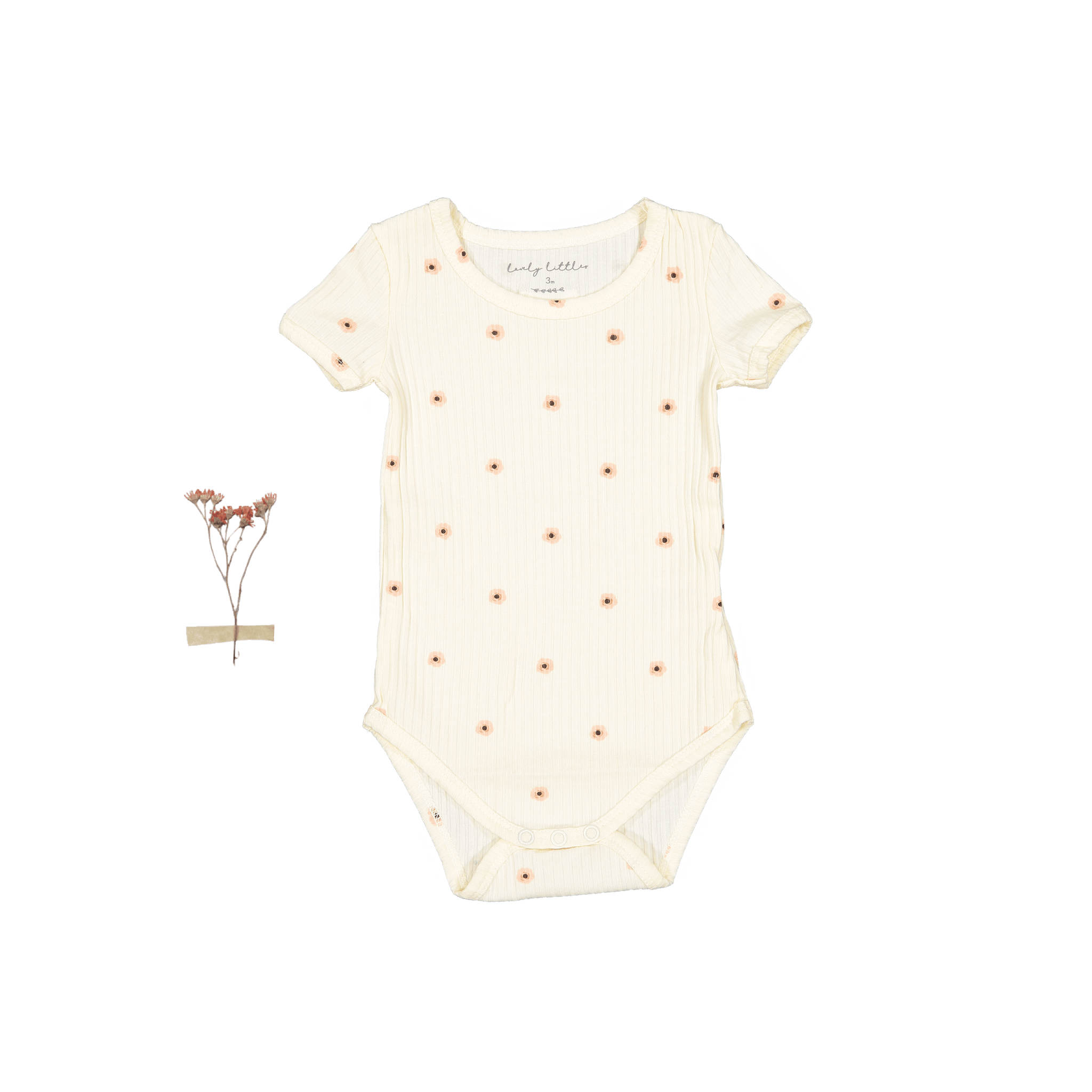 The Printed Short Sleeve Onesie - Butter Flower Short Sleeve Onesie Lovely Littles   