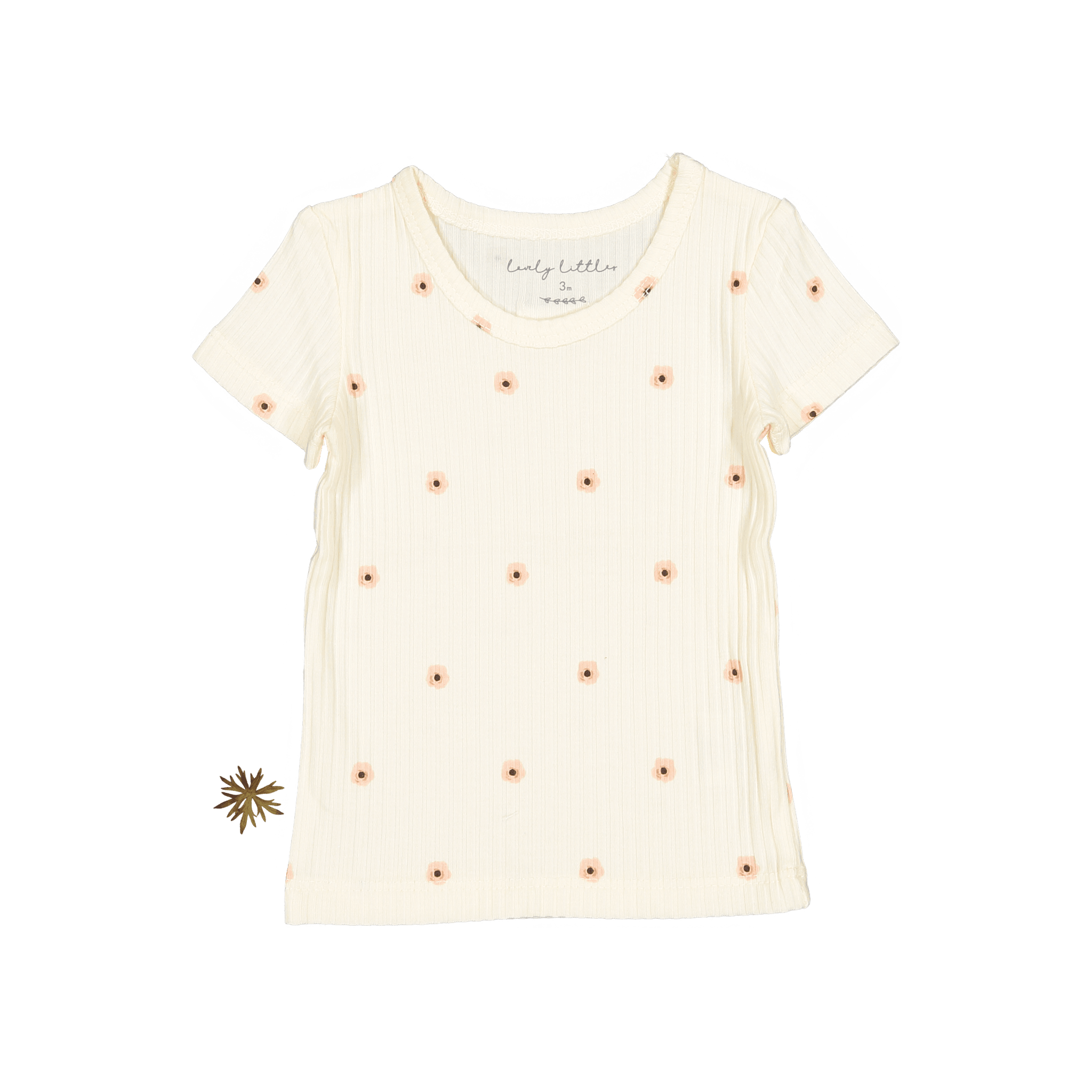 The Printed Short Sleeve Tee - Butter Flower Short Sleeve Tee Lovely Littles   