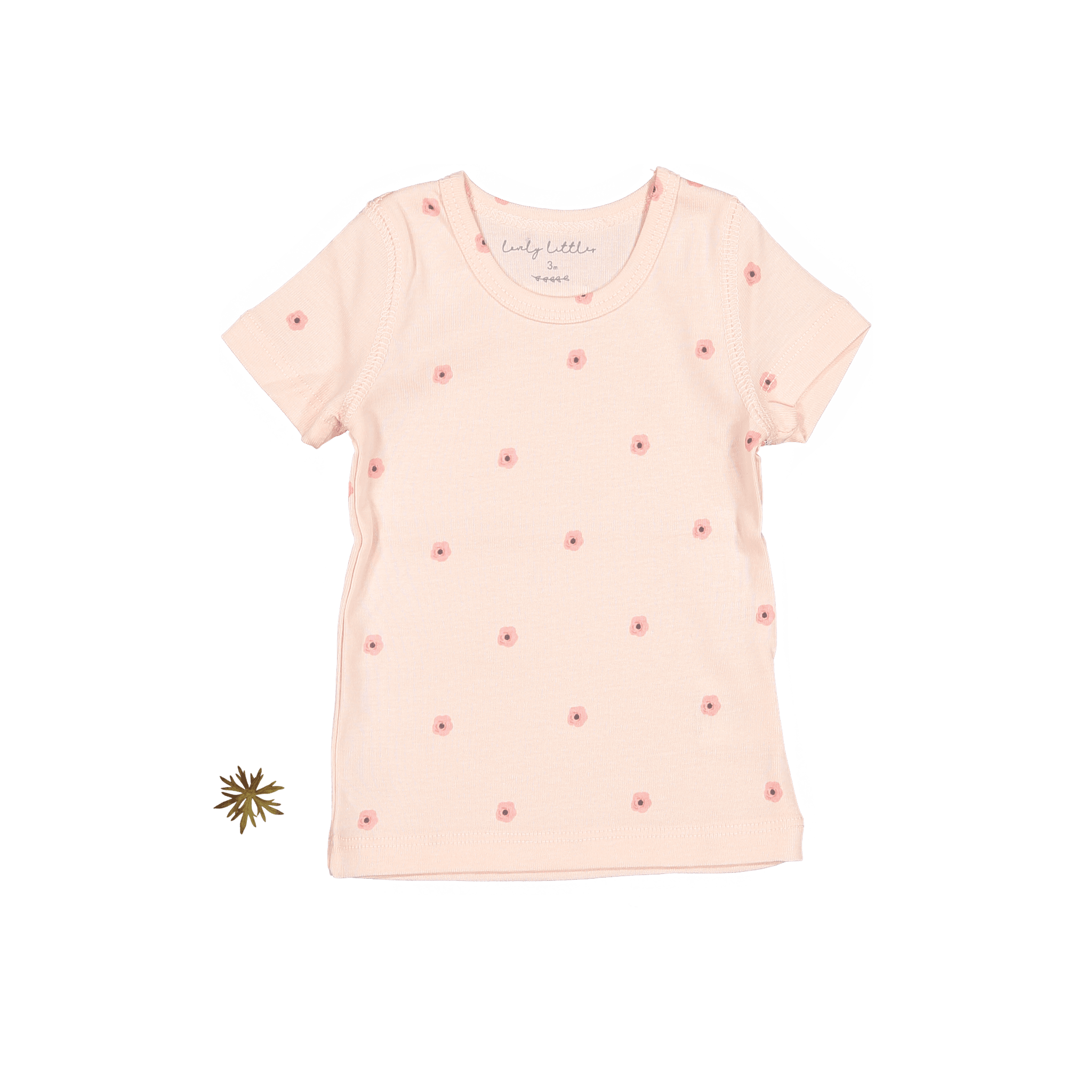 The Printed Short Sleeve Tee - Rose Flower Short Sleeve Tee Lovely Littles   