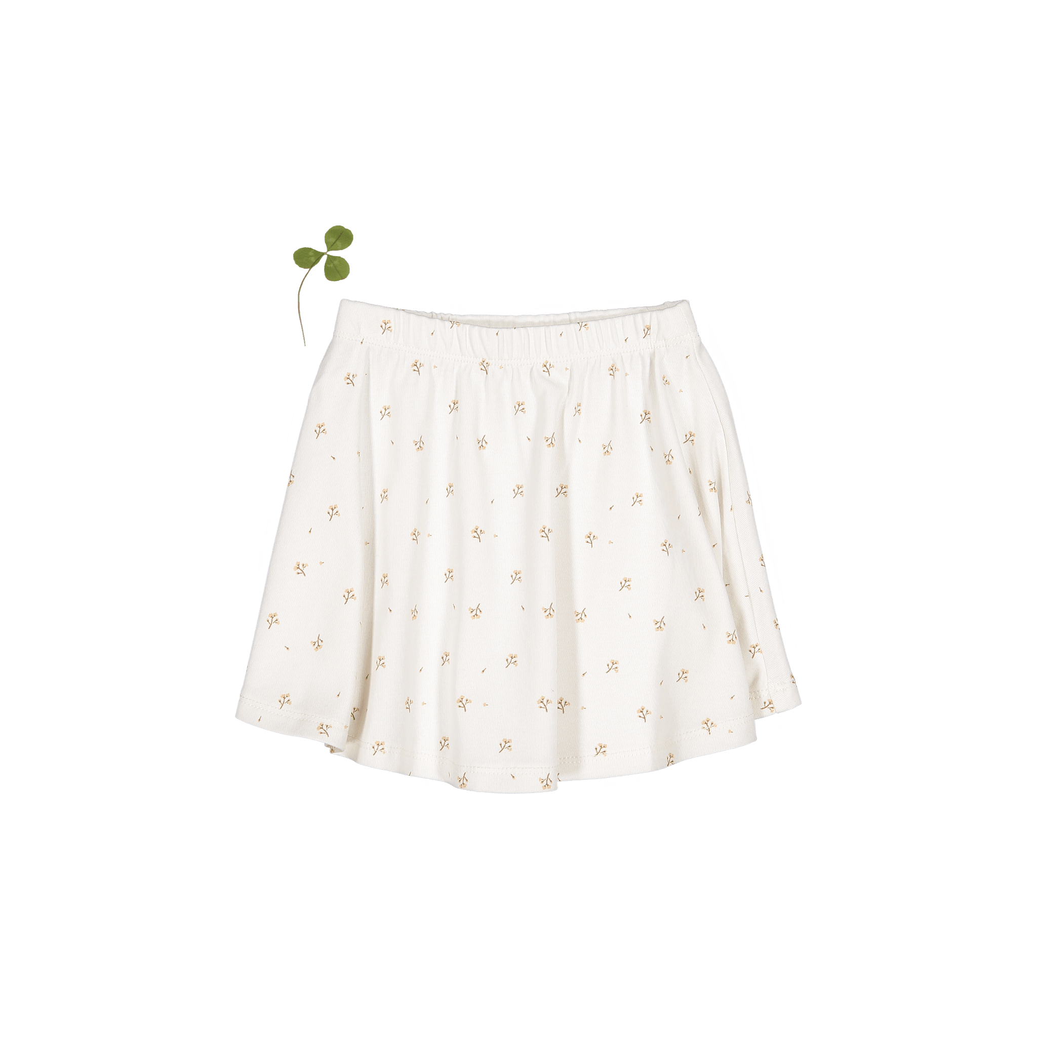 The Printed Skirt - Tan Blossom Skirt Lovely Littles   