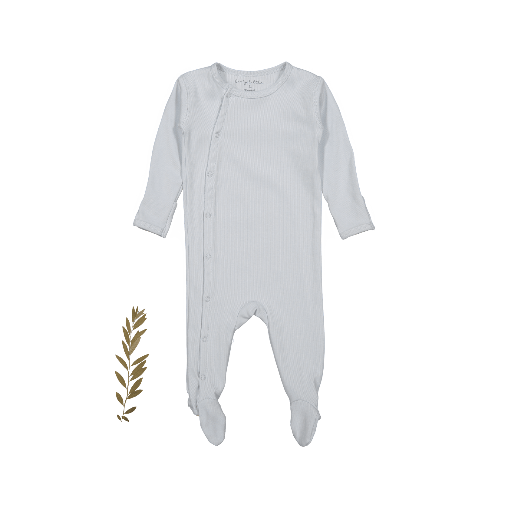 The Snap Romper - Sky Front Snap Romper Lovely Littles   