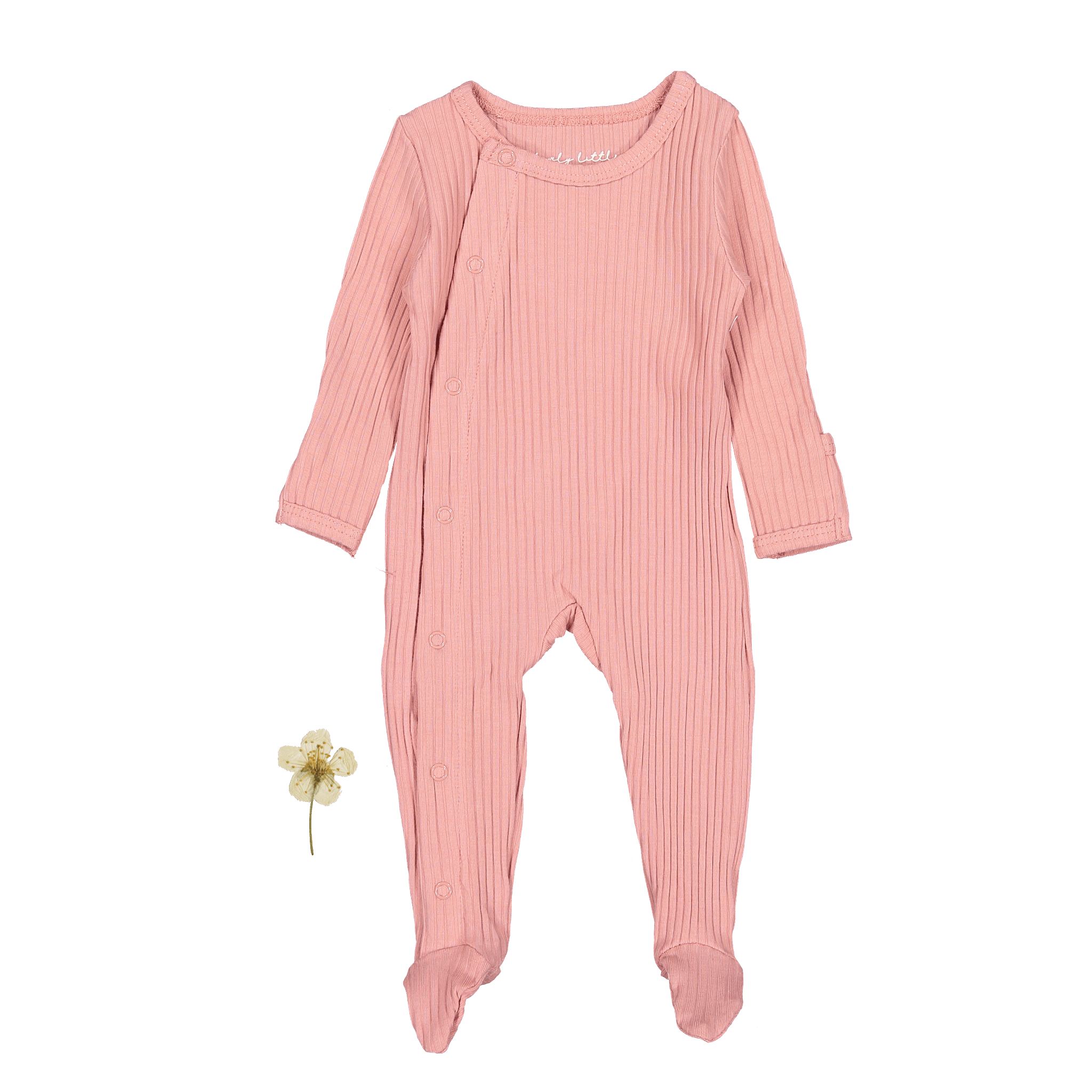 The Snap Romper - Rose Front Snap Romper Lovely Littles   