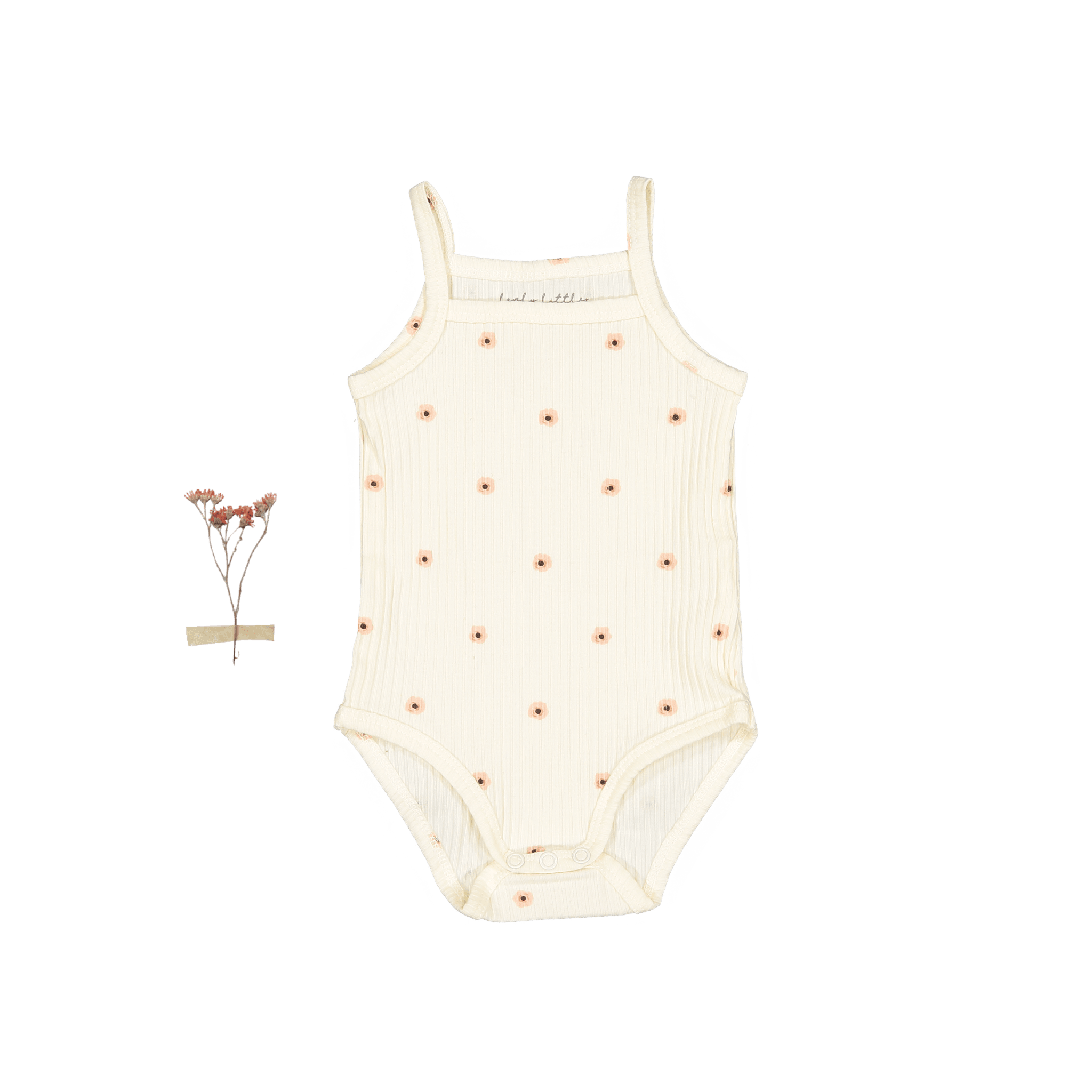 The Printed Tank Onesie - Butter Flower Tank Onesie Lovely Littles   