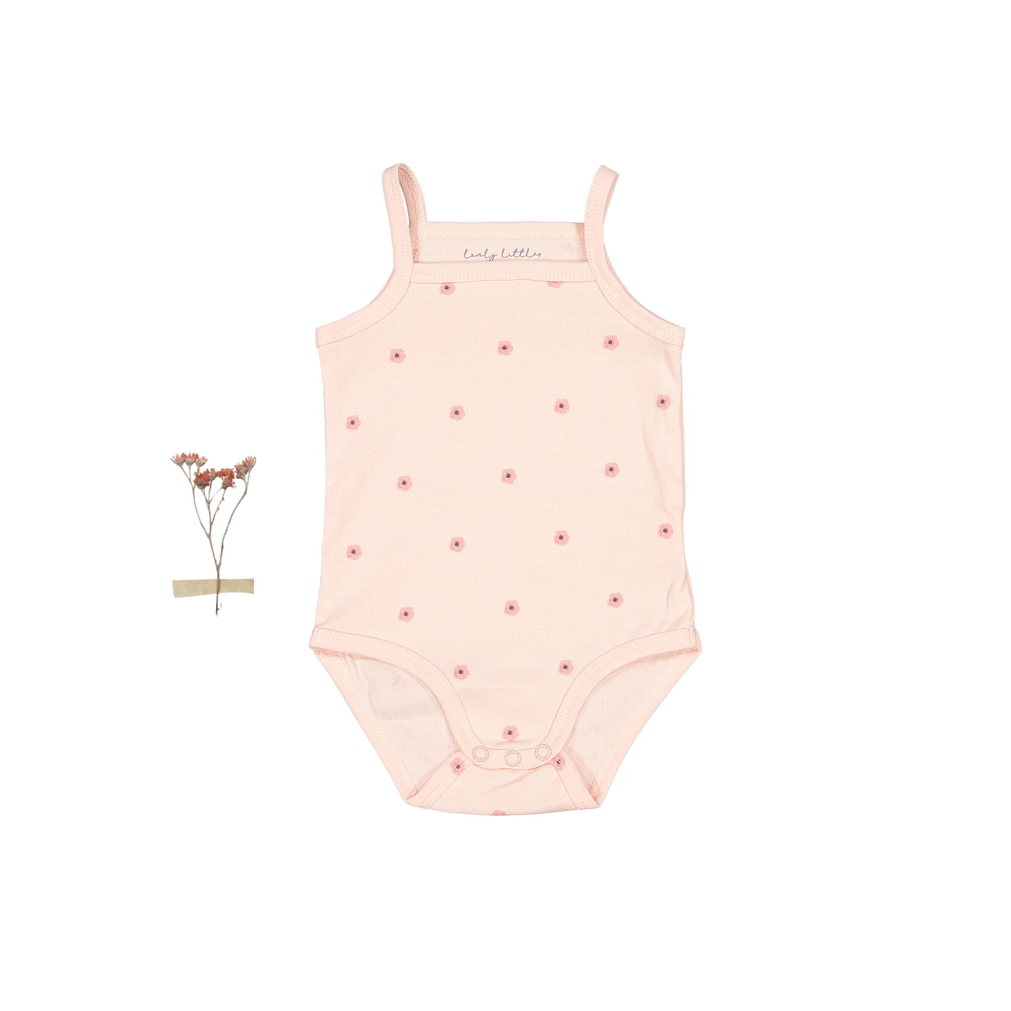 The Printed Tank Onesie - Rose Flower Tank Onesie Lovely Littles   