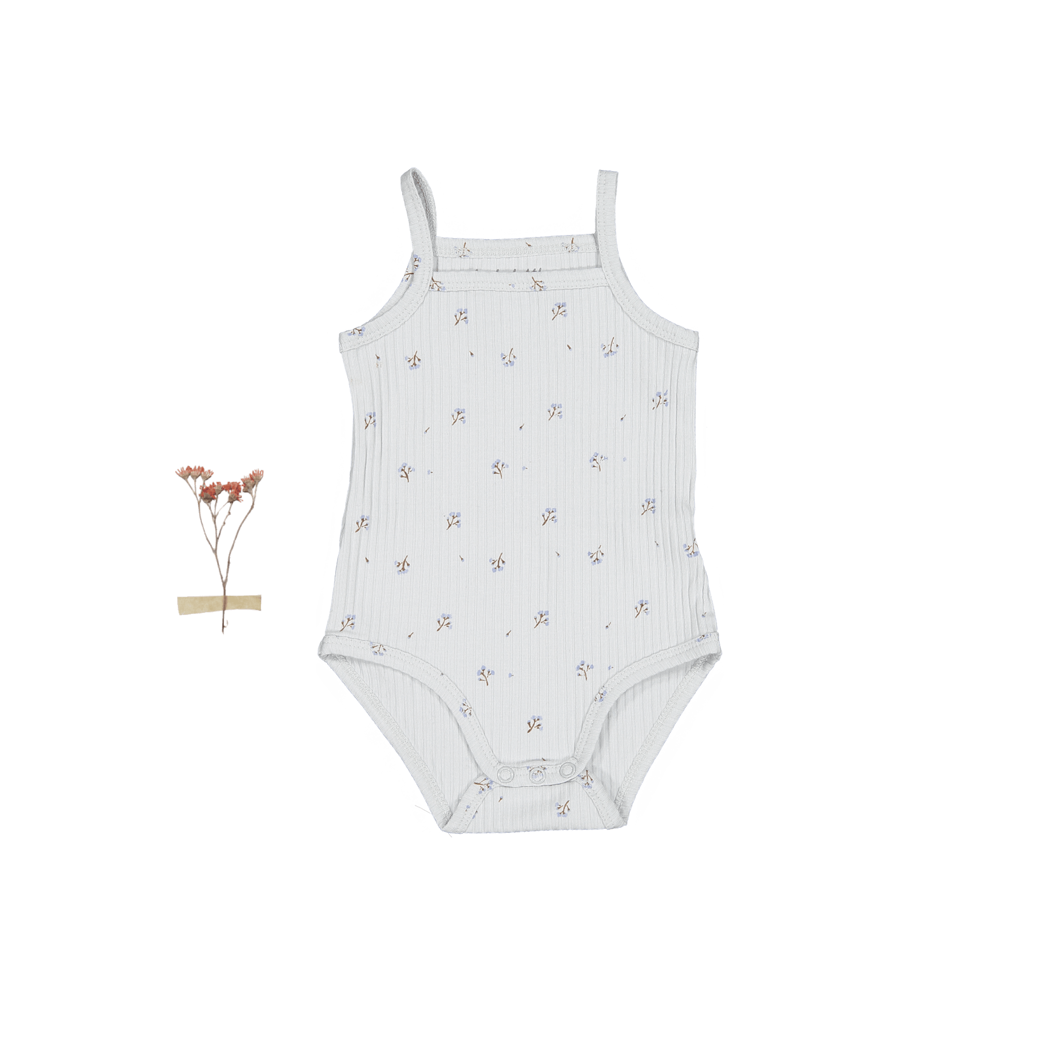 The Printed Tank Onesie - Sky Blossom Tank Onesie Lovely Littles   