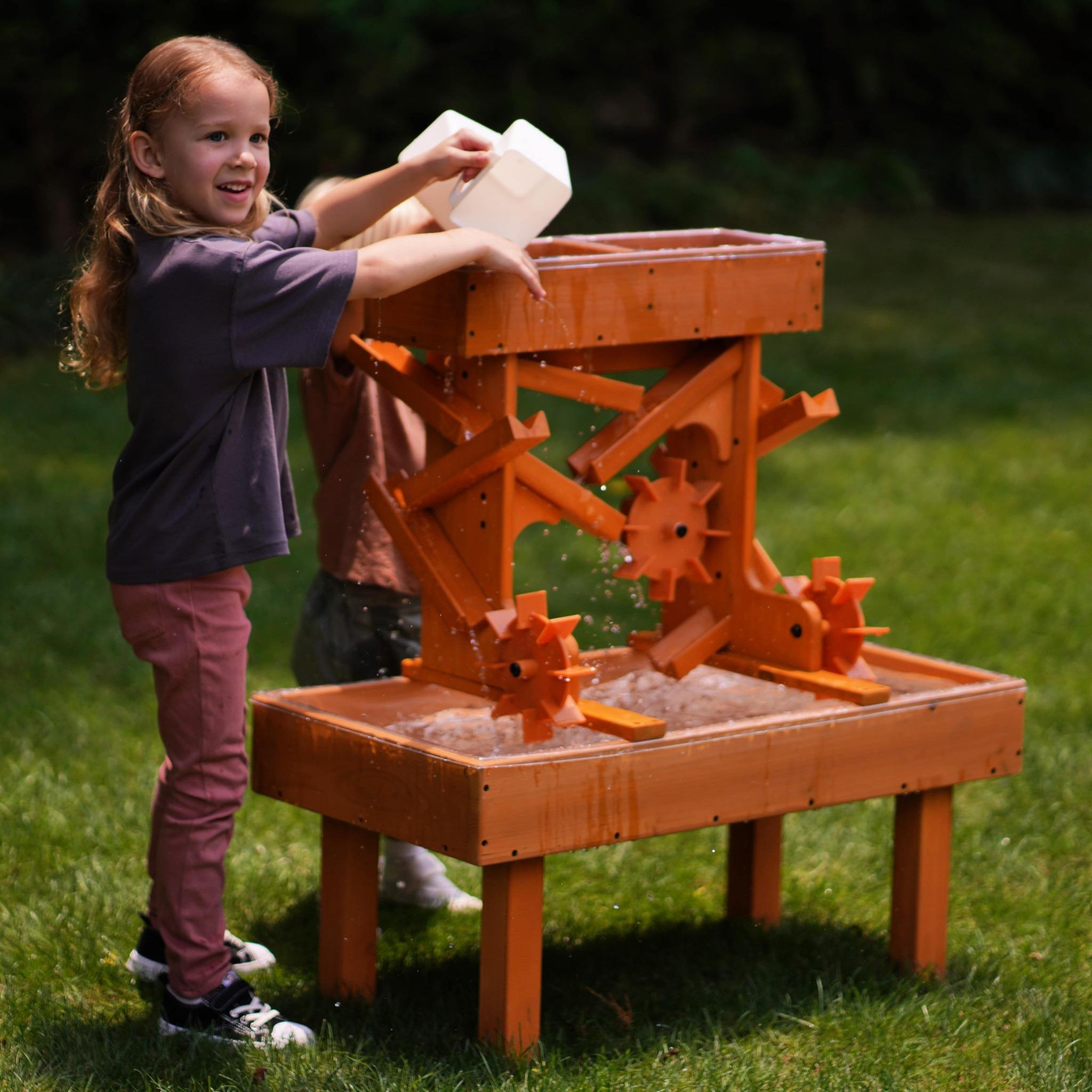 Outdoor Wooden Water Table For Kids, Toddlers Playset Outdoor Avenlur.com   