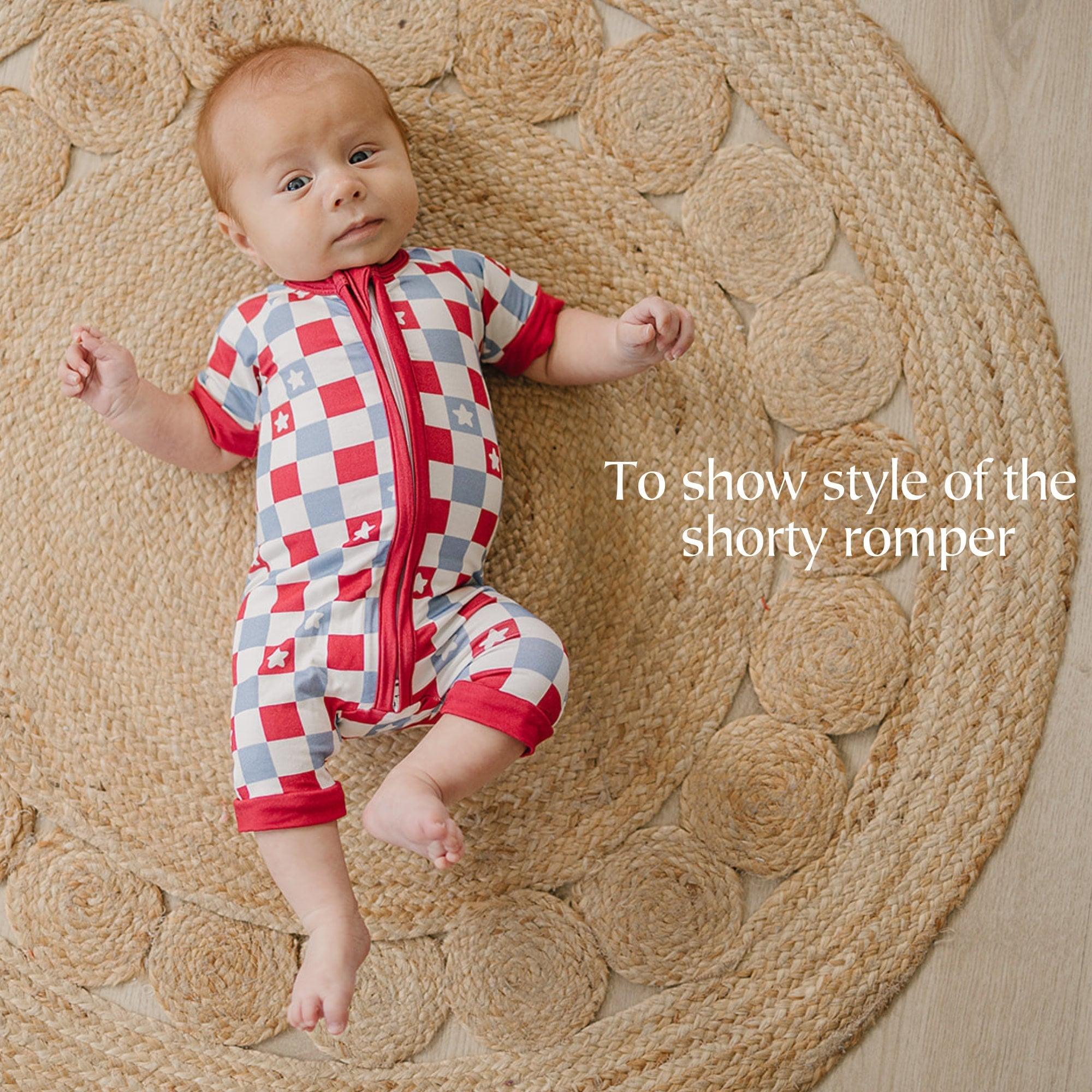 Retro Daisy Bamboo Romper - Zippy or Shorty