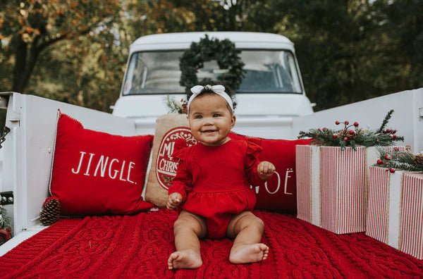 Rhodes Bubble Shorty Romper - Scarlett