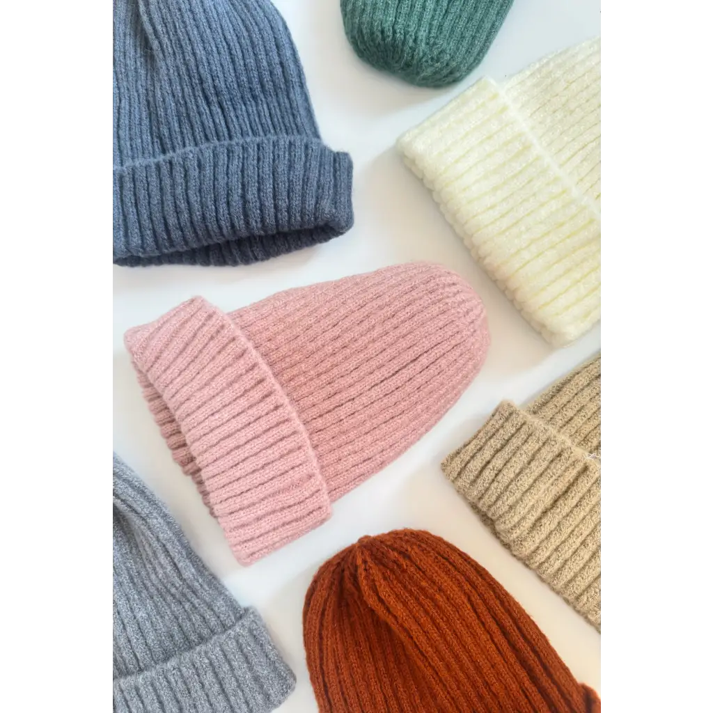 Ribbed Beanie Hat for Kids