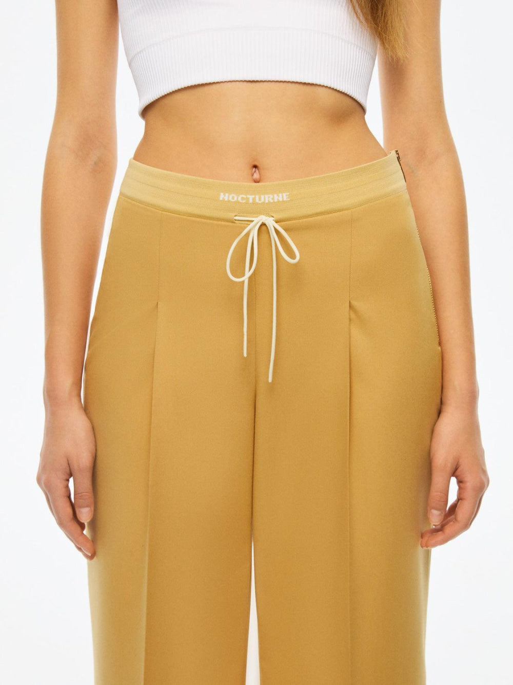 Ribbed Pants - Camel
