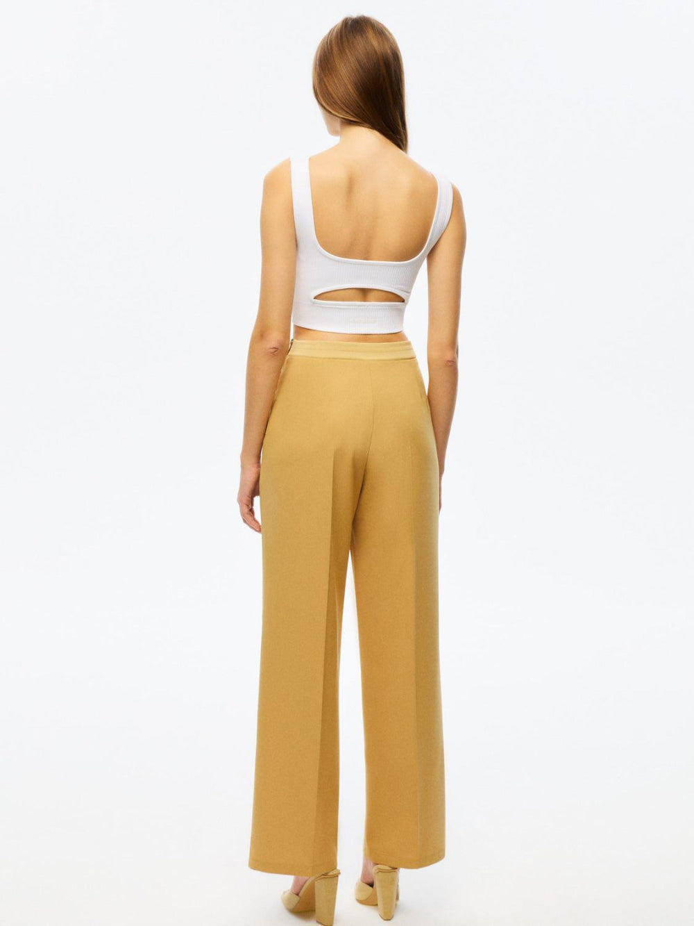 Ribbed Pants - Camel