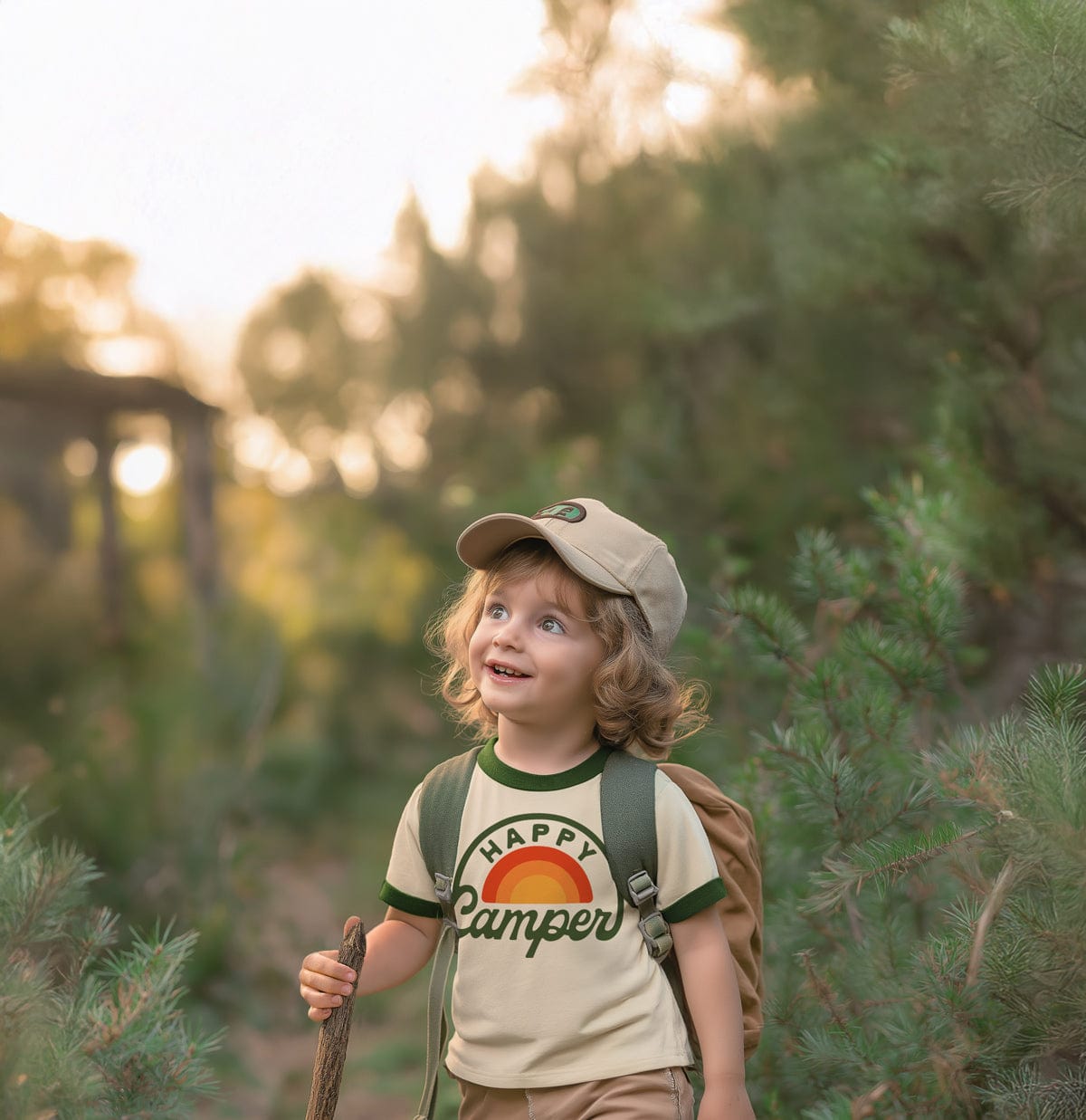 Happy Camper (Youth) | Vintage Ringer | 2 Color Options