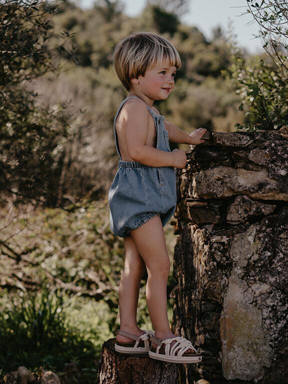 The Stone Romper - Light denim
