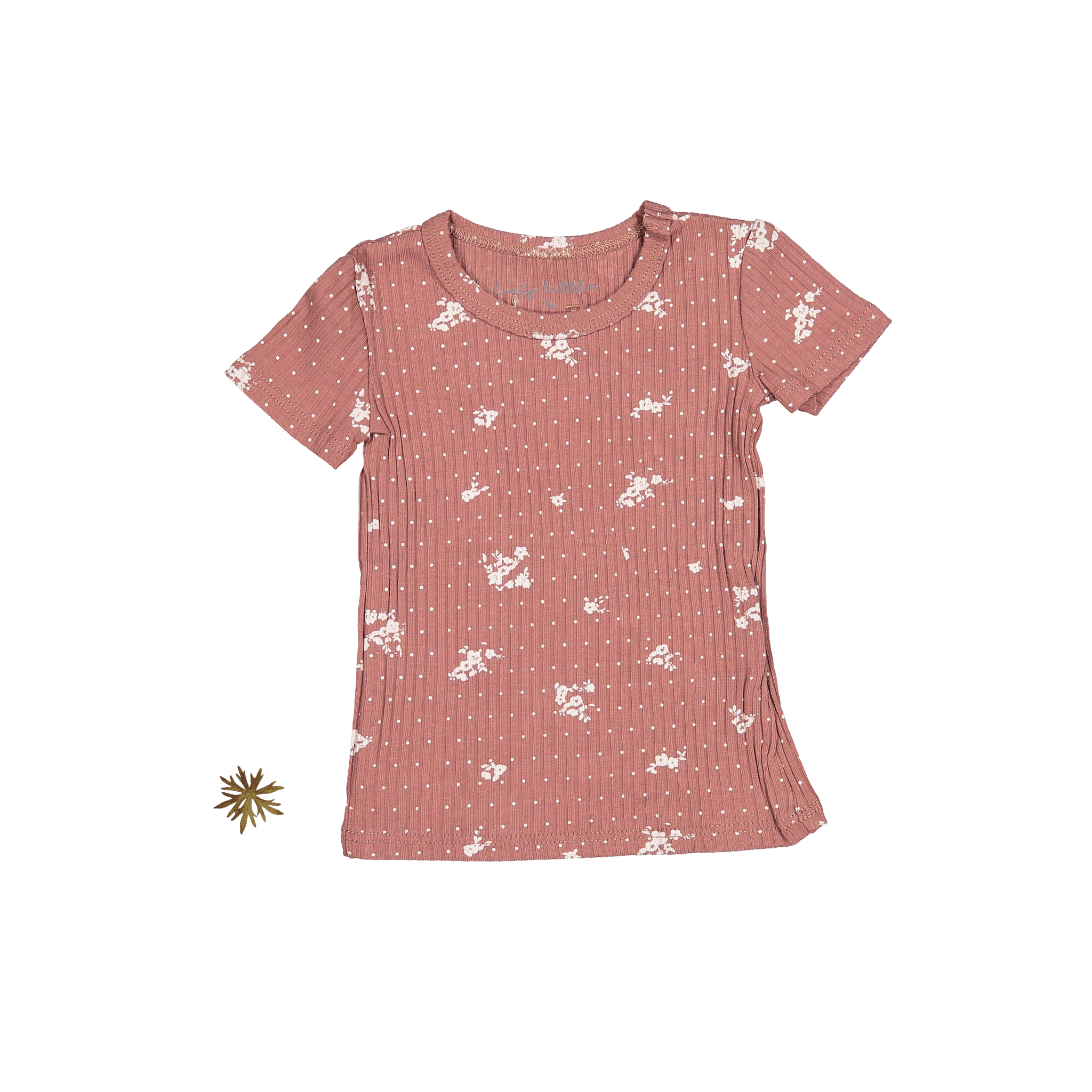 The Printed Short Sleeve Tee - Rosewood Floral