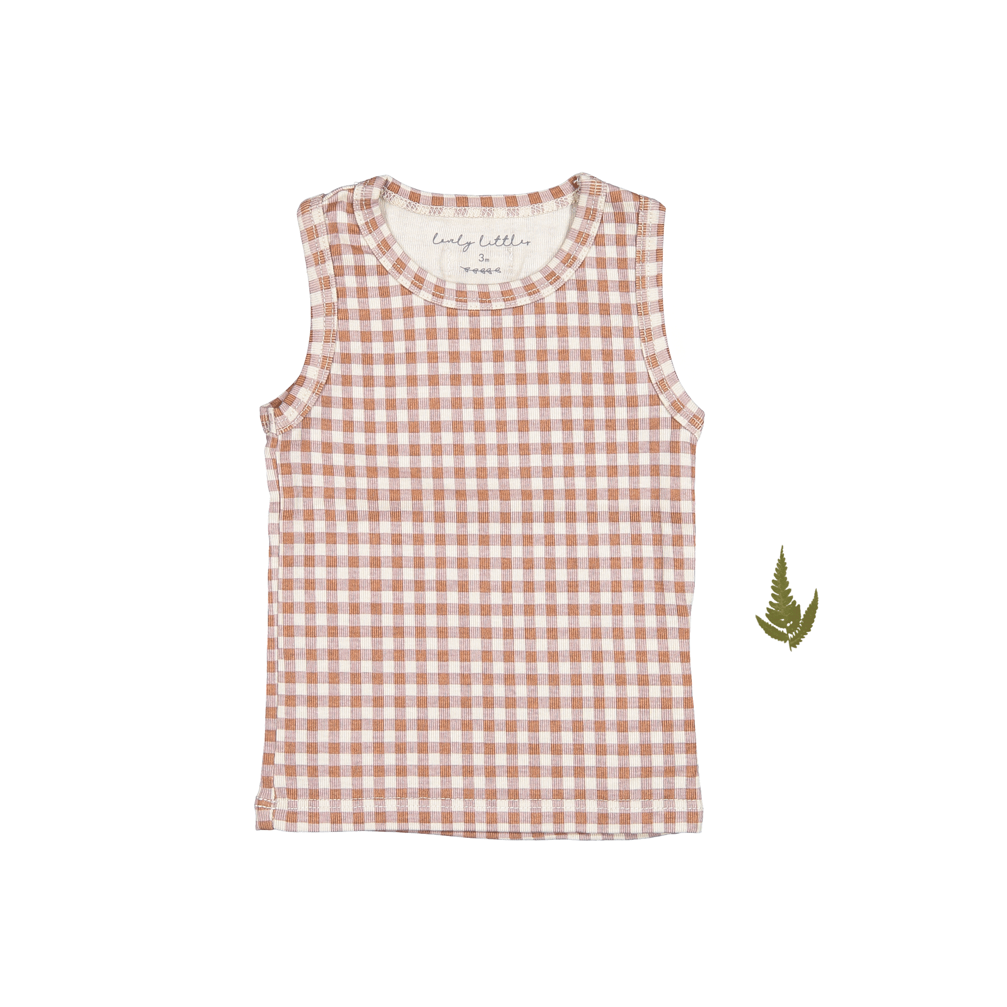 The Printed Tank - Rosewood Gingham