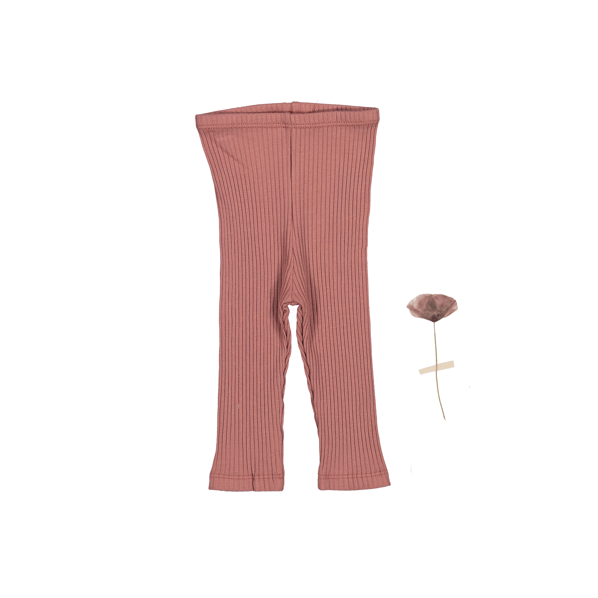 The Legging - Rosewood Ribbed Leggings Lovely Littles   